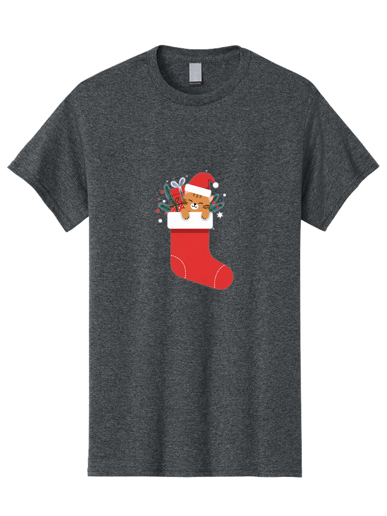 Cat-In-Christmas-Stocking Men'S Graphic Tee, 100% Cotton, Comfortable Casual Summer Wear, Machine Washable, Vintage Camera, Old Camera, Antique Camera, Black Camera, Classic Photography, Photography Equipment, Nostalgic Device, Film Camera, Bal979