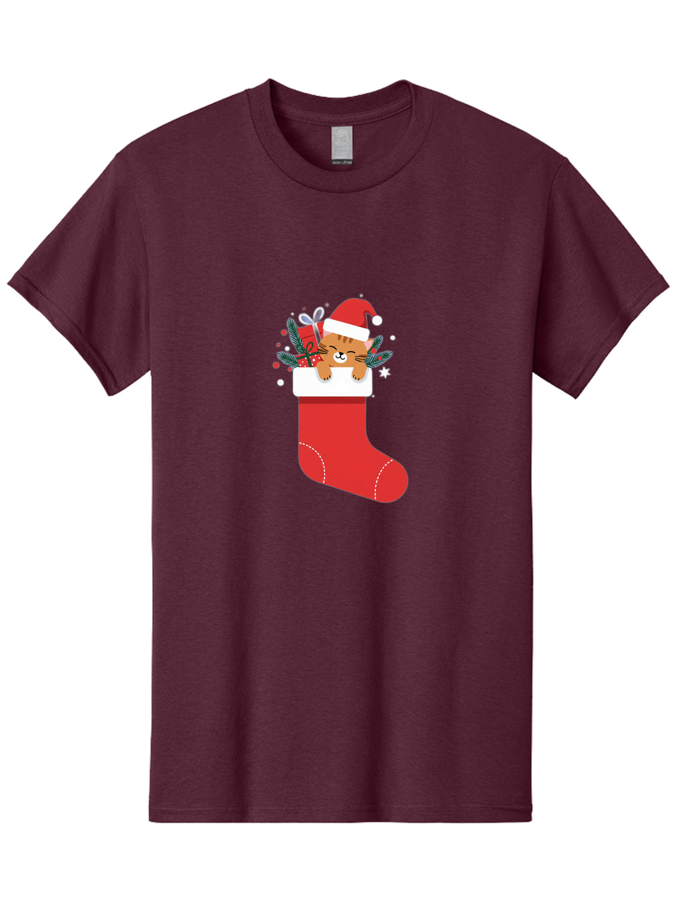 Cat-In-Christmas-Stocking Men'S Graphic Tee, 100% Cotton, Comfortable Casual Summer Wear, Machine Washable, Vintage Camera, Old Camera, Antique Camera, Black Camera, Classic Photography, Photography Equipment, Nostalgic Device, Film Camera, Bal979