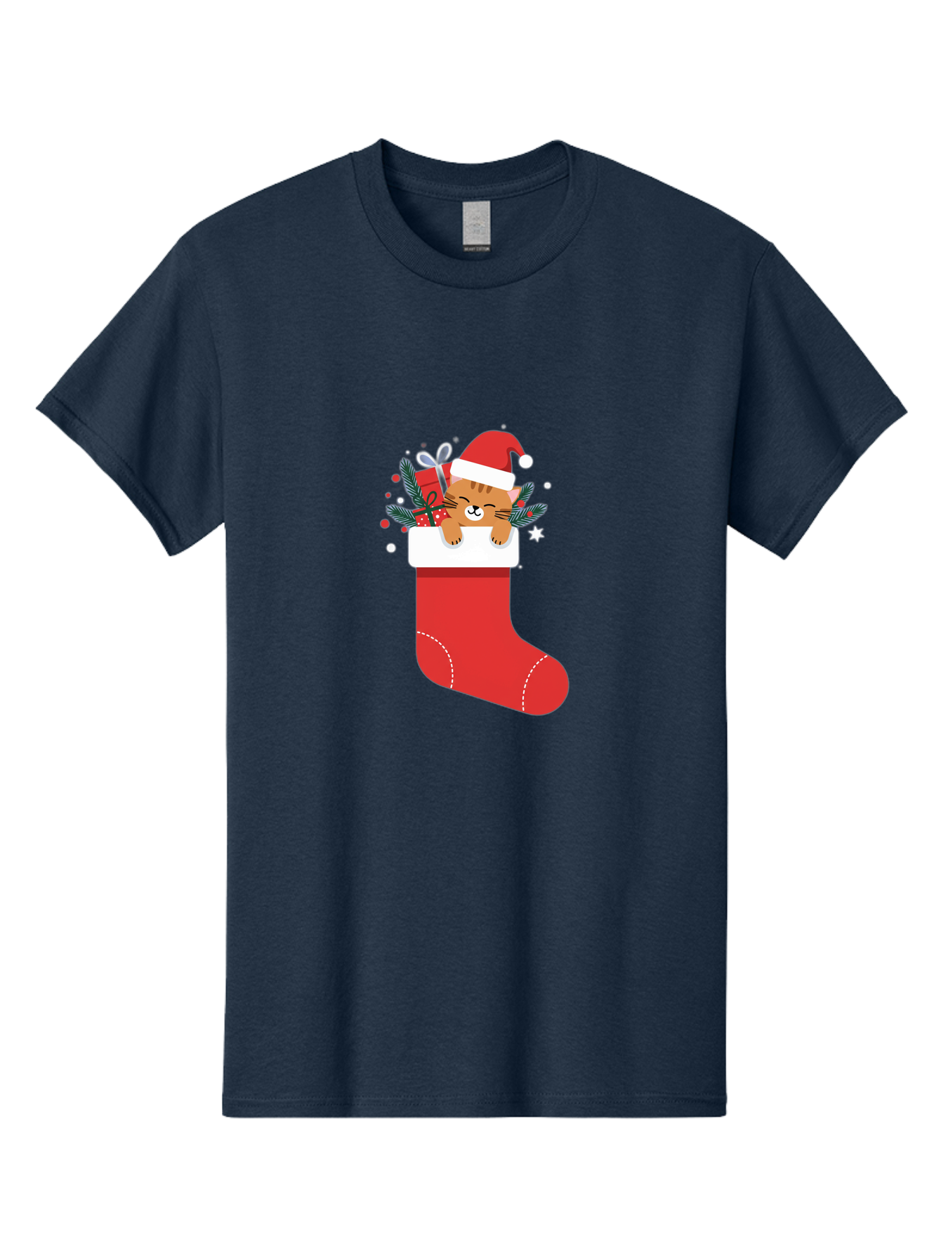 Cat-In-Christmas-Stocking Men'S Graphic Tee, 100% Cotton, Comfortable Casual Summer Wear, Machine Washable, Vintage Camera, Old Camera, Antique Camera, Black Camera, Classic Photography, Photography Equipment, Nostalgic Device, Film Camera, Bal979