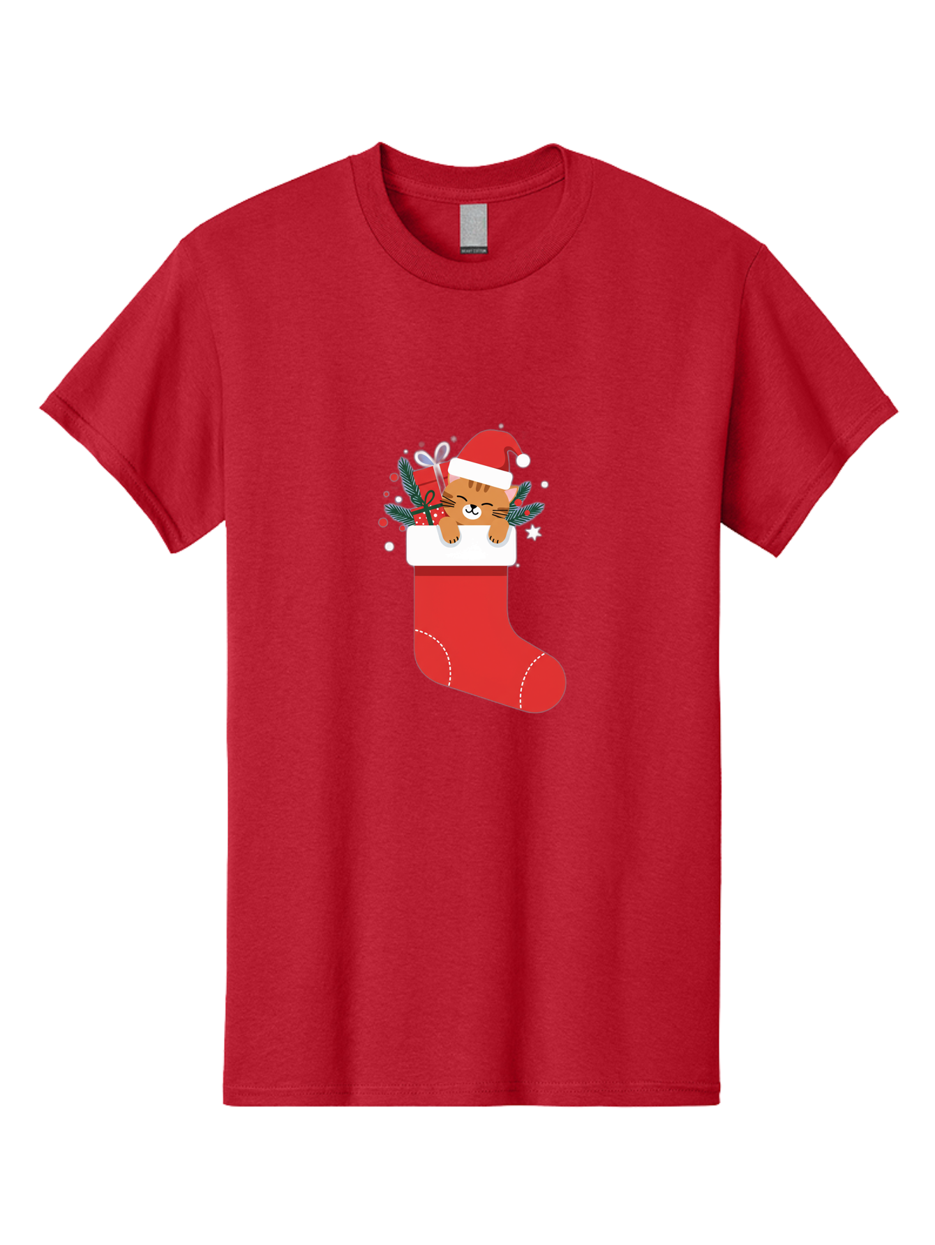 Cat-In-Christmas-Stocking Men'S Graphic Tee, 100% Cotton, Comfortable Casual Summer Wear, Machine Washable, Vintage Camera, Old Camera, Antique Camera, Black Camera, Classic Photography, Photography Equipment, Nostalgic Device, Film Camera, Bal979