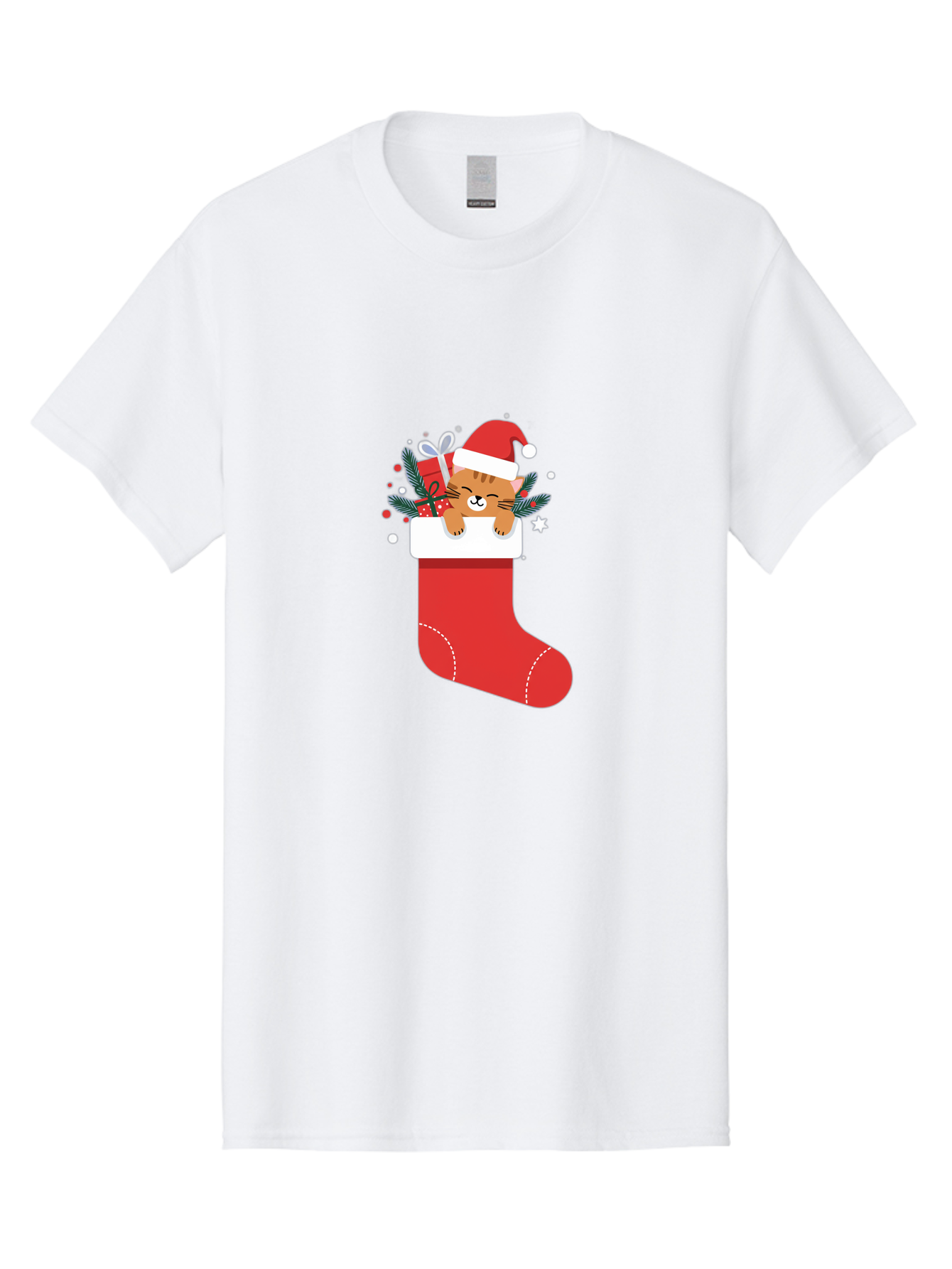 Cat-In-Christmas-Stocking Men'S Graphic Tee, 100% Cotton, Comfortable Casual Summer Wear, Machine Washable, Vintage Camera, Old Camera, Antique Camera, Black Camera, Classic Photography, Photography Equipment, Nostalgic Device, Film Camera, Bal979