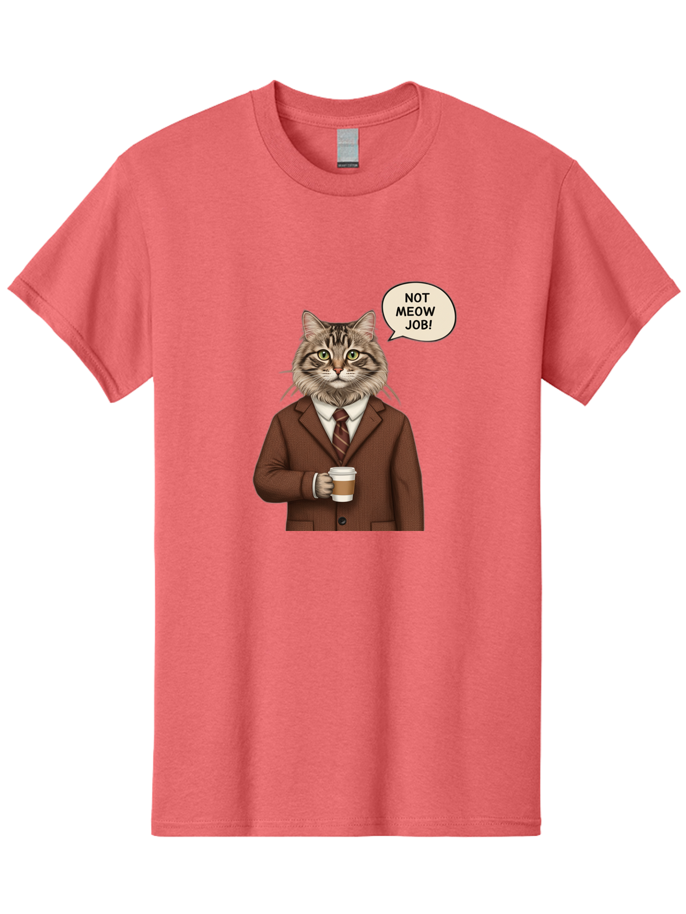 Cat-In-Suit-Not-Meow-Job Men'S Graphic Tee, 100% Cotton, Comfortable Casual Summer Wear, Machine Washable, Vintage Camera, Old Camera, Antique Camera, Black Camera, Classic Photography, Photography Equipment, Nostalgic Device, Film Camera, Bal981
