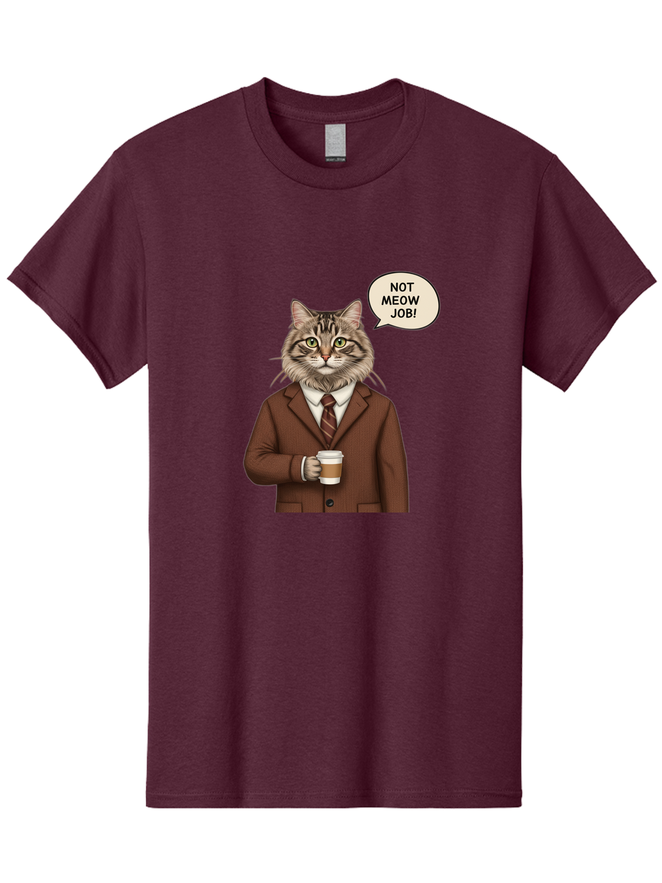 Cat-In-Suit-Not-Meow-Job Men'S Graphic Tee, 100% Cotton, Comfortable Casual Summer Wear, Machine Washable, Vintage Camera, Old Camera, Antique Camera, Black Camera, Classic Photography, Photography Equipment, Nostalgic Device, Film Camera, Bal981