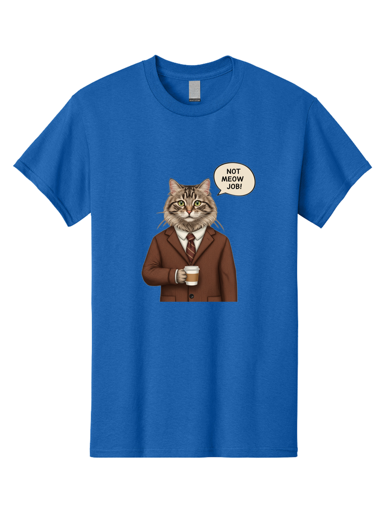 Cat-In-Suit-Not-Meow-Job Men'S Graphic Tee, 100% Cotton, Comfortable Casual Summer Wear, Machine Washable, Vintage Camera, Old Camera, Antique Camera, Black Camera, Classic Photography, Photography Equipment, Nostalgic Device, Film Camera, Bal981
