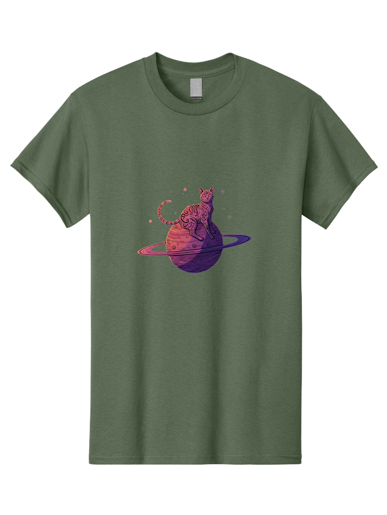 Cat-On-Planet-1 Men'S Graphic Tee, 100% Cotton, Comfortable Casual Summer Wear, Machine Washable, Vintage Camera, Old Camera, Antique Camera, Black Camera, Classic Photography, Photography Equipment, Nostalgic Device, Film Camera, Camera Art Bal983