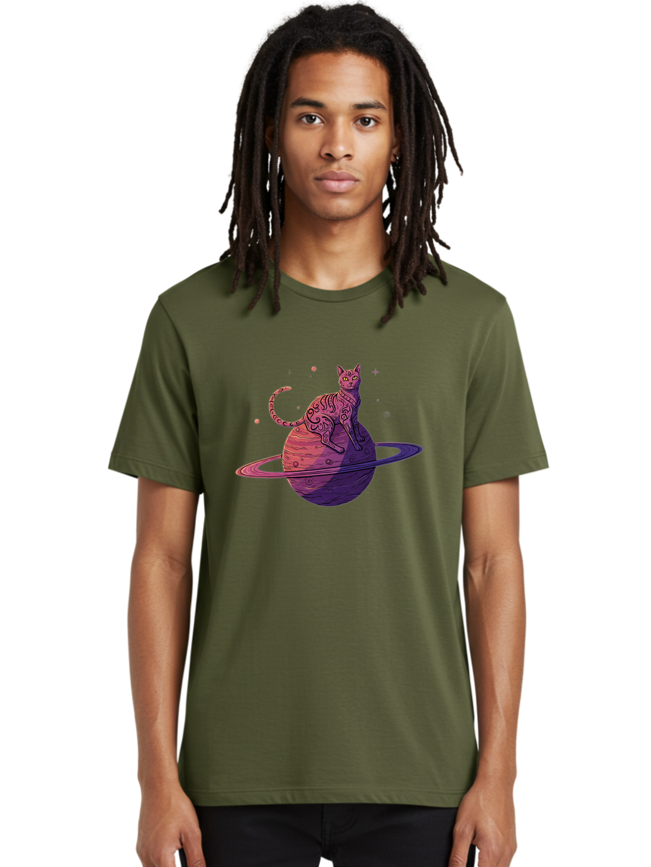 Cat-On-Planet-1 Men'S Graphic Tee, 100% Cotton, Comfortable Casual Summer Wear, Machine Washable, Vintage Camera, Old Camera, Antique Camera, Black Camera, Classic Photography, Photography Equipment, Nostalgic Device, Film Camera, Camera Art Bal983