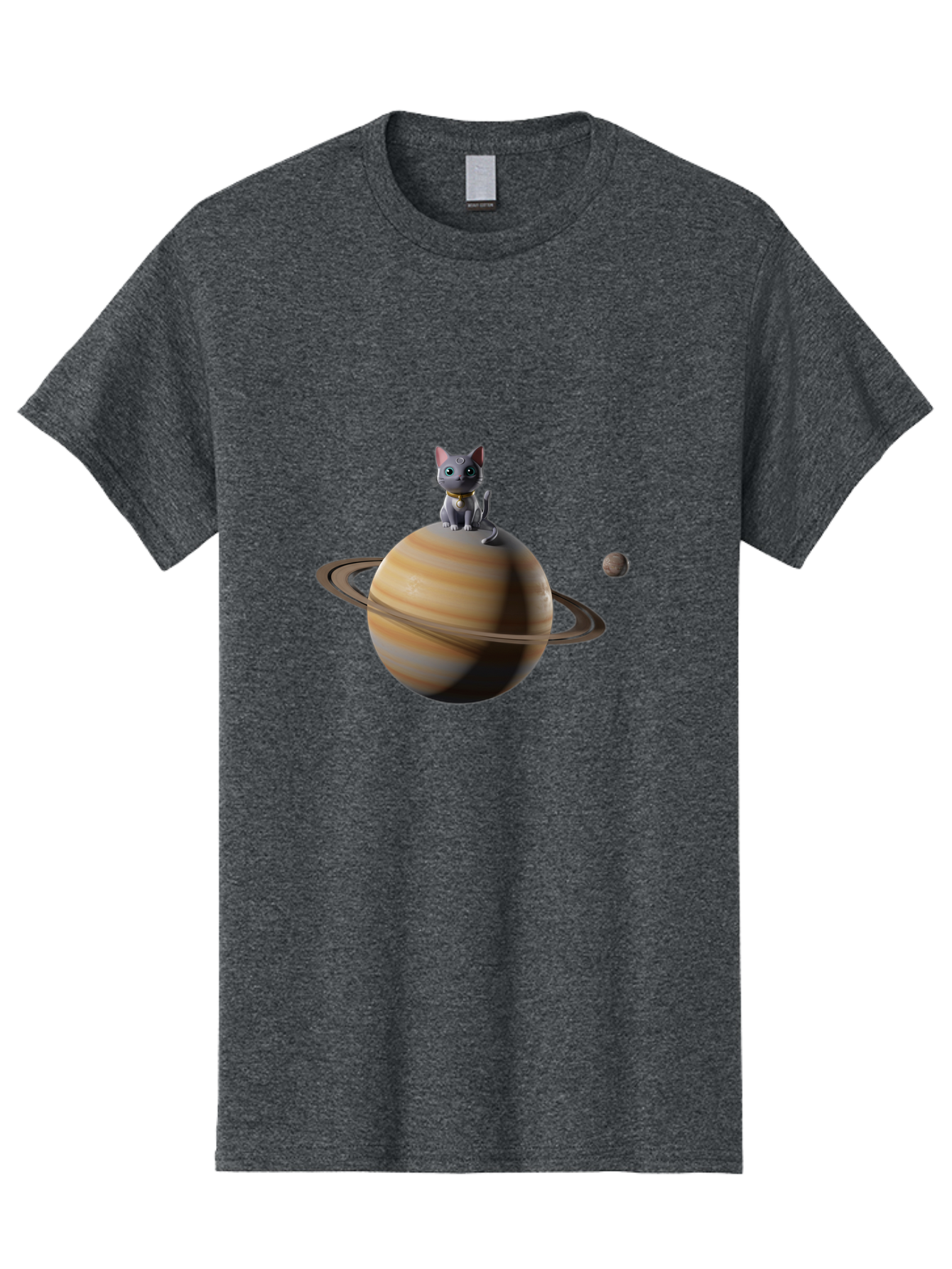Cat-On-Saturn-1 Men'S Graphic Tee, 100% Cotton, Comfortable Casual Summer Wear, Machine Washable, Vintage Camera, Old Camera, Antique Camera, Black Camera, Classic Photography, Photography Equipment, Nostalgic Device, Film Camera, Camera Art Bal985