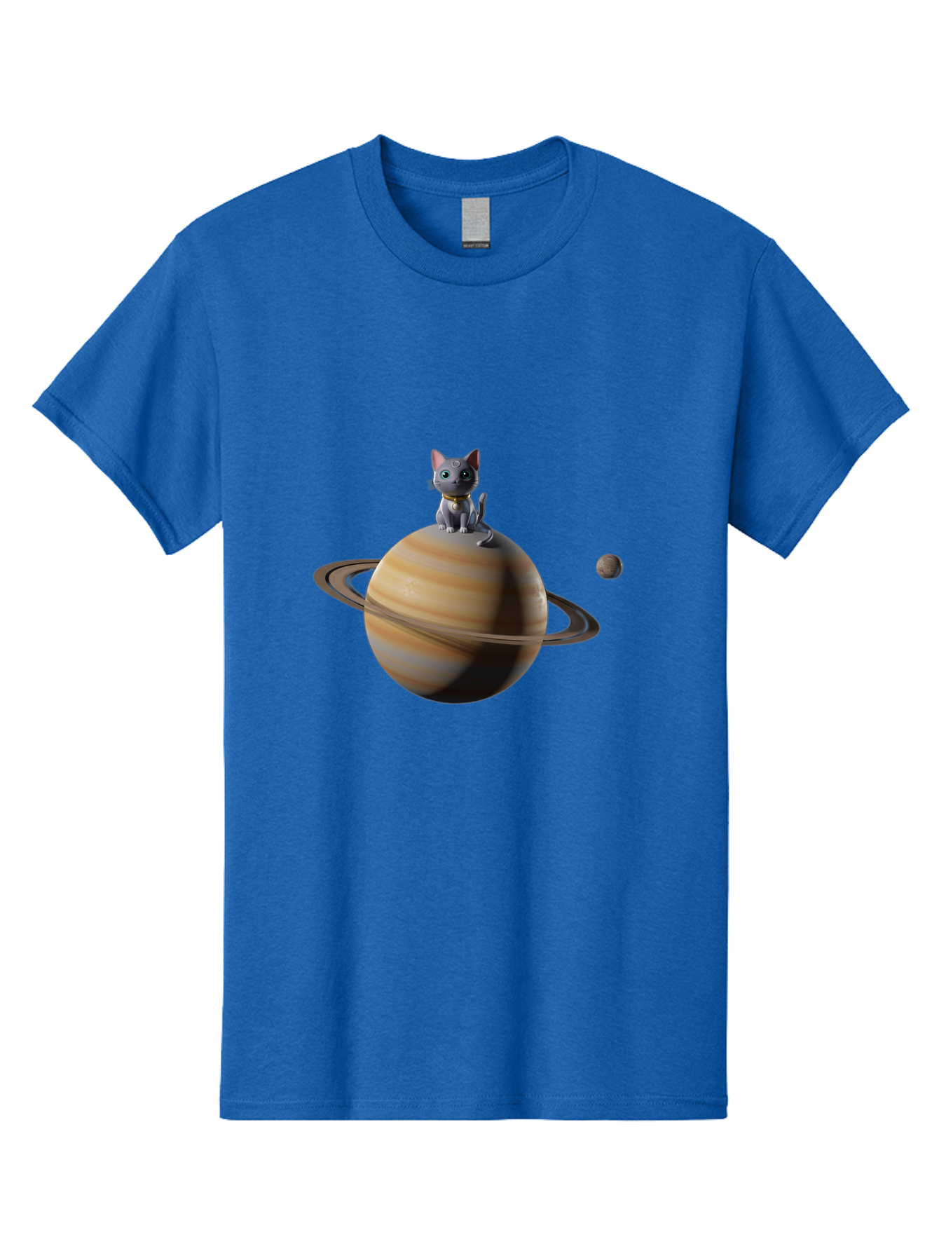 Cat-On-Saturn-1 Men'S Graphic Tee, 100% Cotton, Comfortable Casual Summer Wear, Machine Washable, Vintage Camera, Old Camera, Antique Camera, Black Camera, Classic Photography, Photography Equipment, Nostalgic Device, Film Camera, Camera Art Bal985