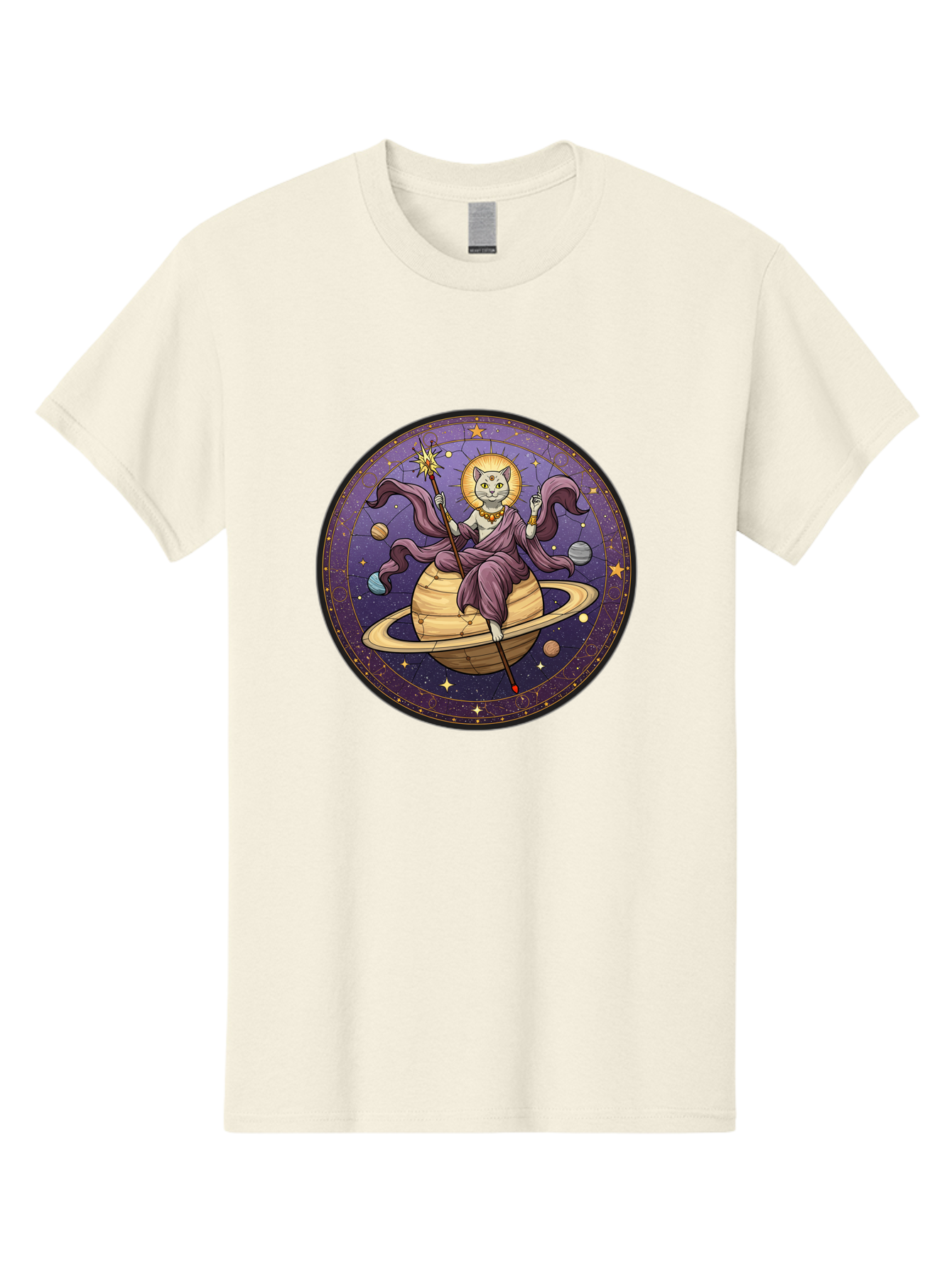 Cat-On-Saturn-2 Men'S Graphic Tee, 100% Cotton, Comfortable Casual Summer Wear, Machine Washable, Vintage Camera, Old Camera, Antique Camera, Black Camera, Classic Photography, Photography Equipment, Nostalgic Device, Film Camera, Camera Art Bal986