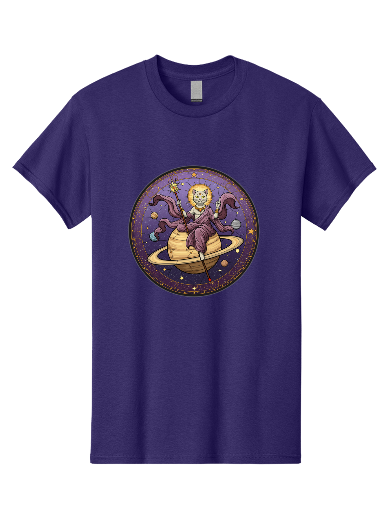 Cat-On-Saturn-2 Men'S Graphic Tee, 100% Cotton, Comfortable Casual Summer Wear, Machine Washable, Vintage Camera, Old Camera, Antique Camera, Black Camera, Classic Photography, Photography Equipment, Nostalgic Device, Film Camera, Camera Art Bal986