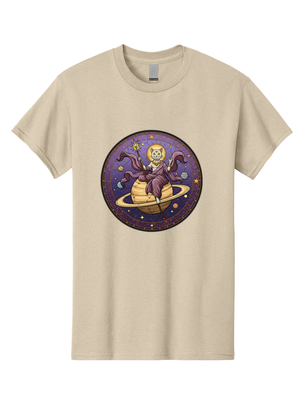 Cat-On-Saturn-2 Men'S Graphic Tee, 100% Cotton, Comfortable Casual Summer Wear, Machine Washable, Vintage Camera, Old Camera, Antique Camera, Black Camera, Classic Photography, Photography Equipment, Nostalgic Device, Film Camera, Camera Art Bal986