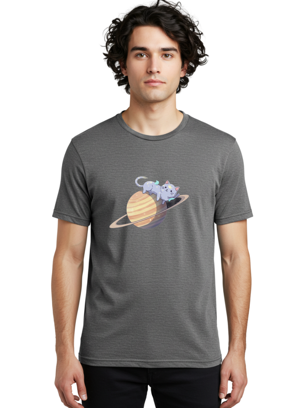 Cat-On-Saturn Men'S Graphic Tee, 100% Cotton, Comfortable Casual Summer Wear, Machine Washable, Vintage Camera, Old Camera, Antique Camera, Black Camera, Classic Photography, Photography Equipment, Nostalgic Device, Film Camera, Camera Art Bal987