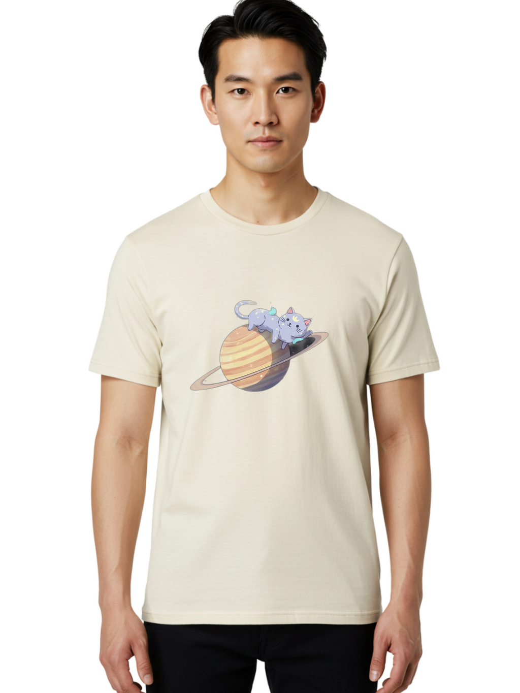 Cat-On-Saturn Men'S Graphic Tee, 100% Cotton, Comfortable Casual Summer Wear, Machine Washable, Vintage Camera, Old Camera, Antique Camera, Black Camera, Classic Photography, Photography Equipment, Nostalgic Device, Film Camera, Camera Art Bal987