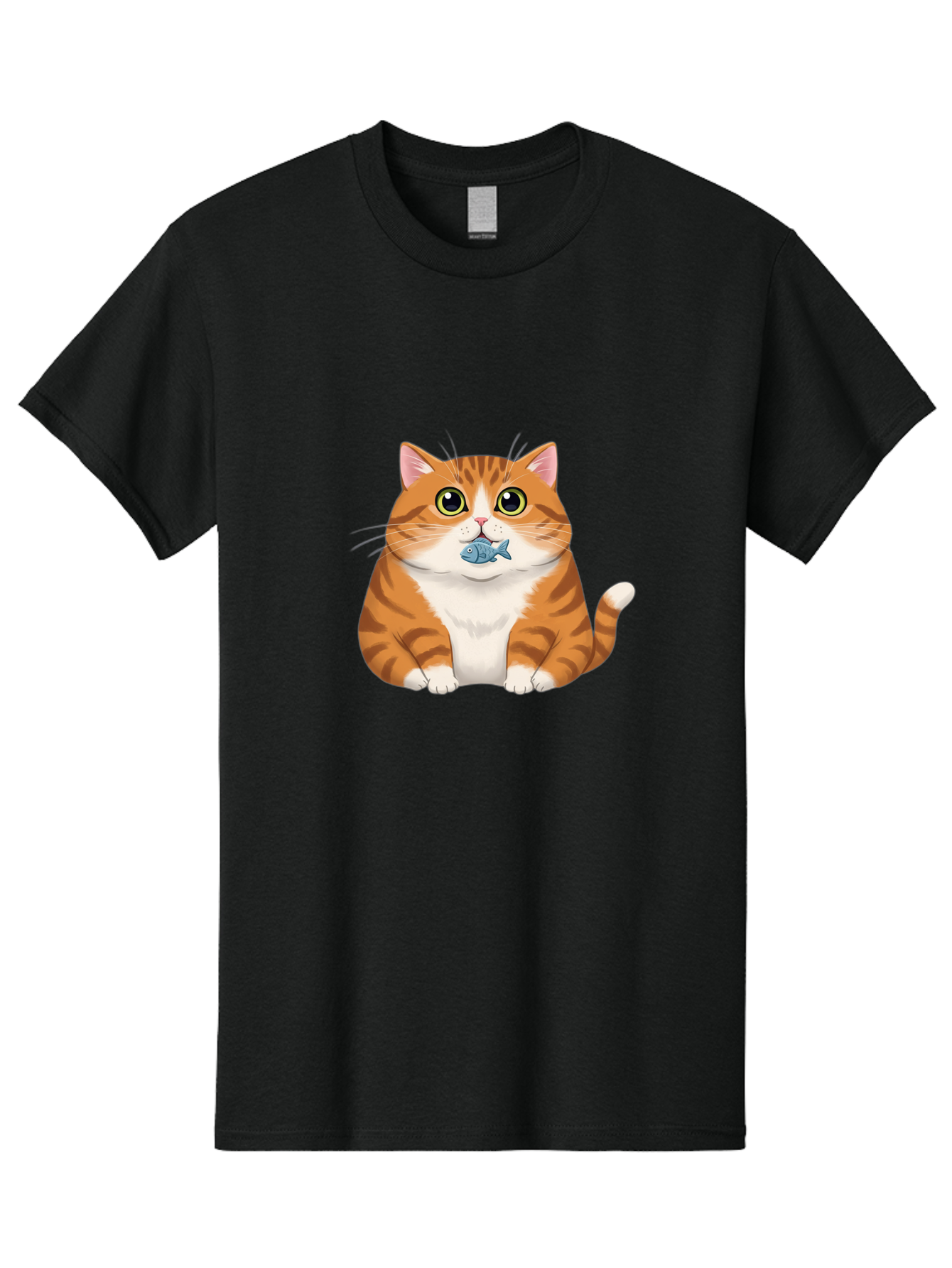 Cat-With-Fish-1 Men'S Graphic Tee, 100% Cotton, Comfortable Casual Summer Wear, Machine Washable, Vintage Camera, Old Camera, Antique Camera, Black Camera, Classic Photography, Photography Equipment, Nostalgic Device, Film Camera, Camera Art Bal988