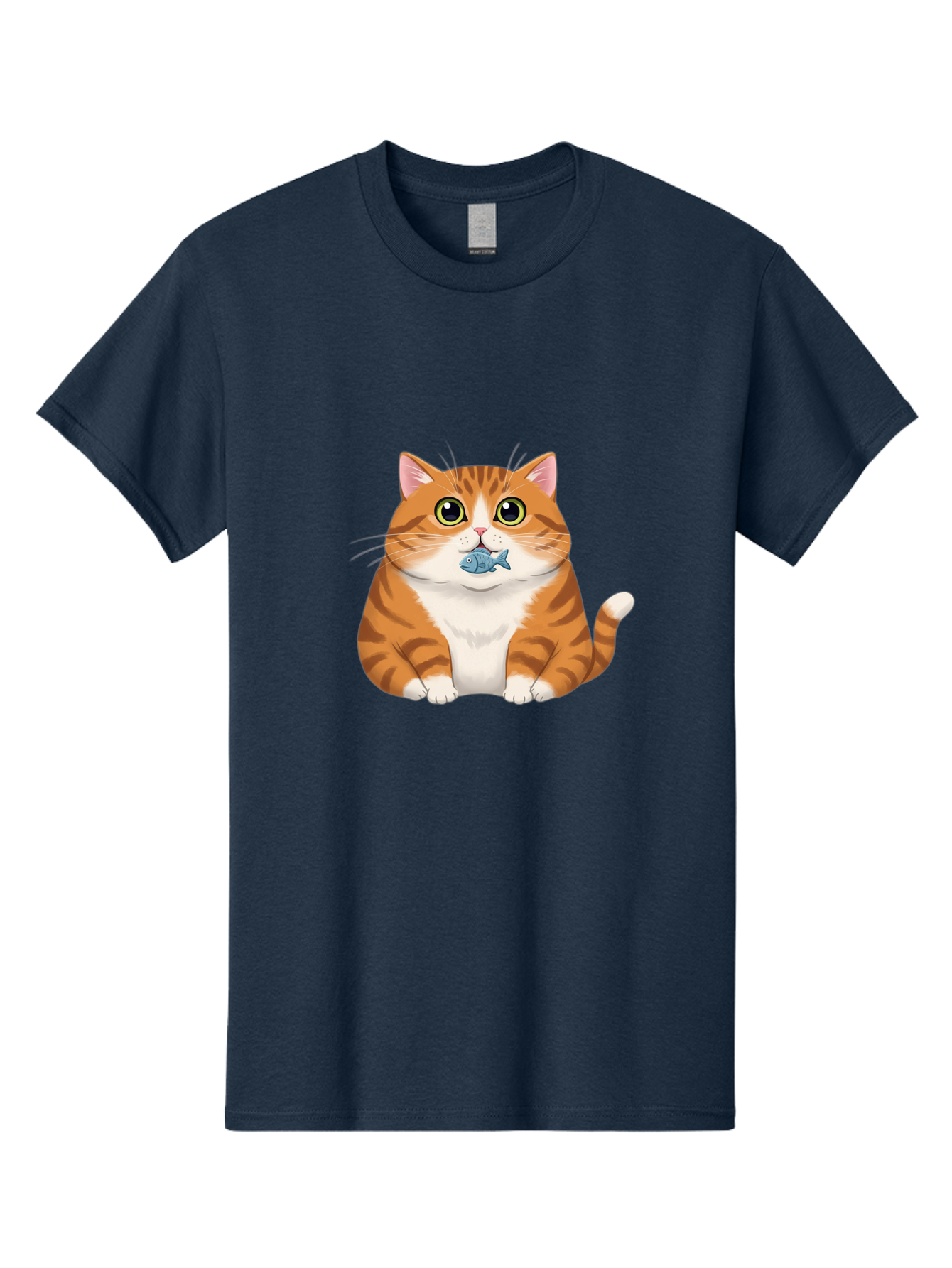 Cat-With-Fish-1 Men'S Graphic Tee, 100% Cotton, Comfortable Casual Summer Wear, Machine Washable, Vintage Camera, Old Camera, Antique Camera, Black Camera, Classic Photography, Photography Equipment, Nostalgic Device, Film Camera, Camera Art Bal988