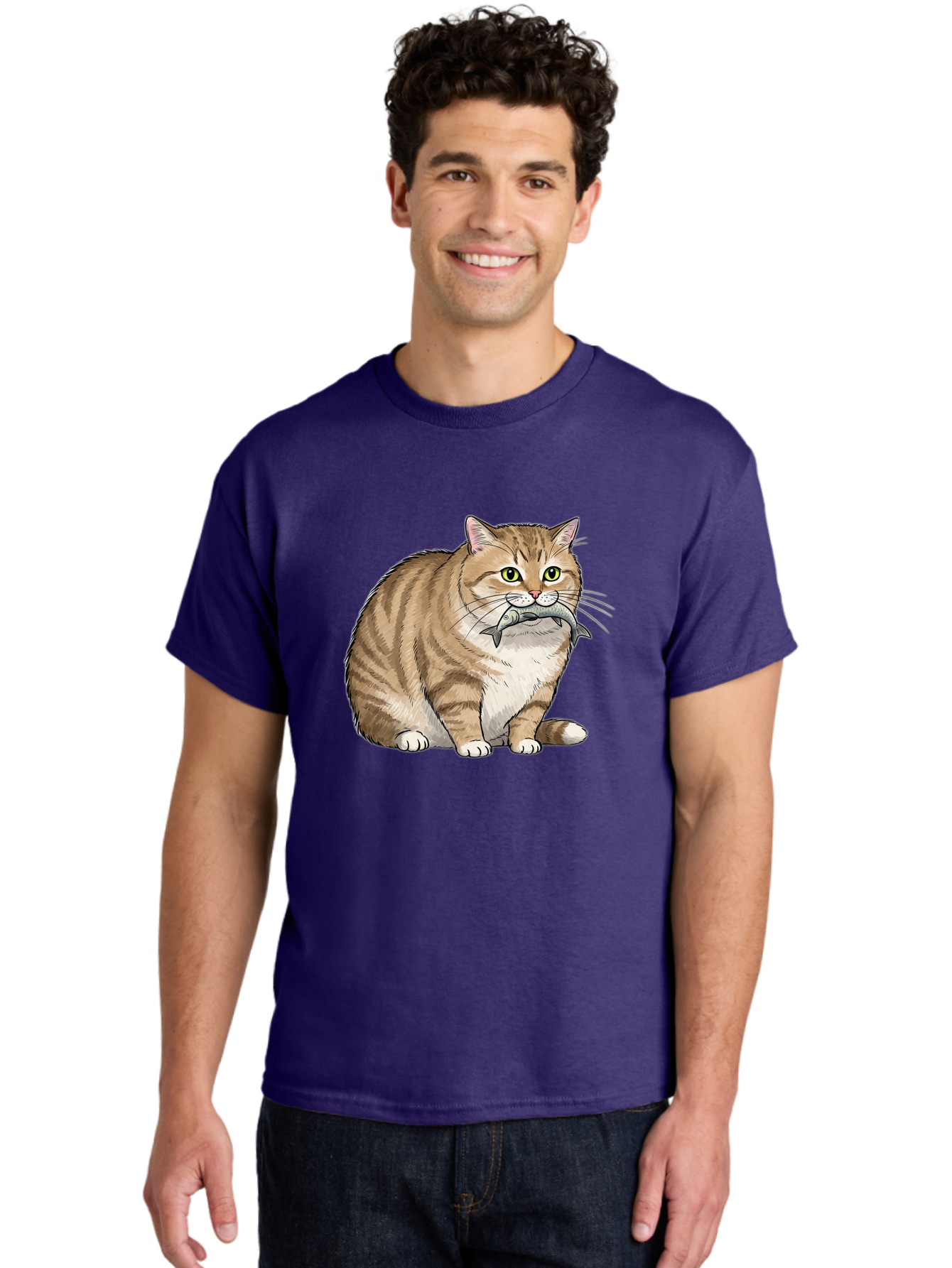Cat-With-Fish-10 Men'S Graphic Tee, 100% Cotton, Comfortable Casual Summer Wear, Machine Washable, Vintage Camera, Old Camera, Antique Camera, Black Camera, Classic Photography, Photography Equipment, Nostalgic Device, Film Camera, Camera Art Bal989