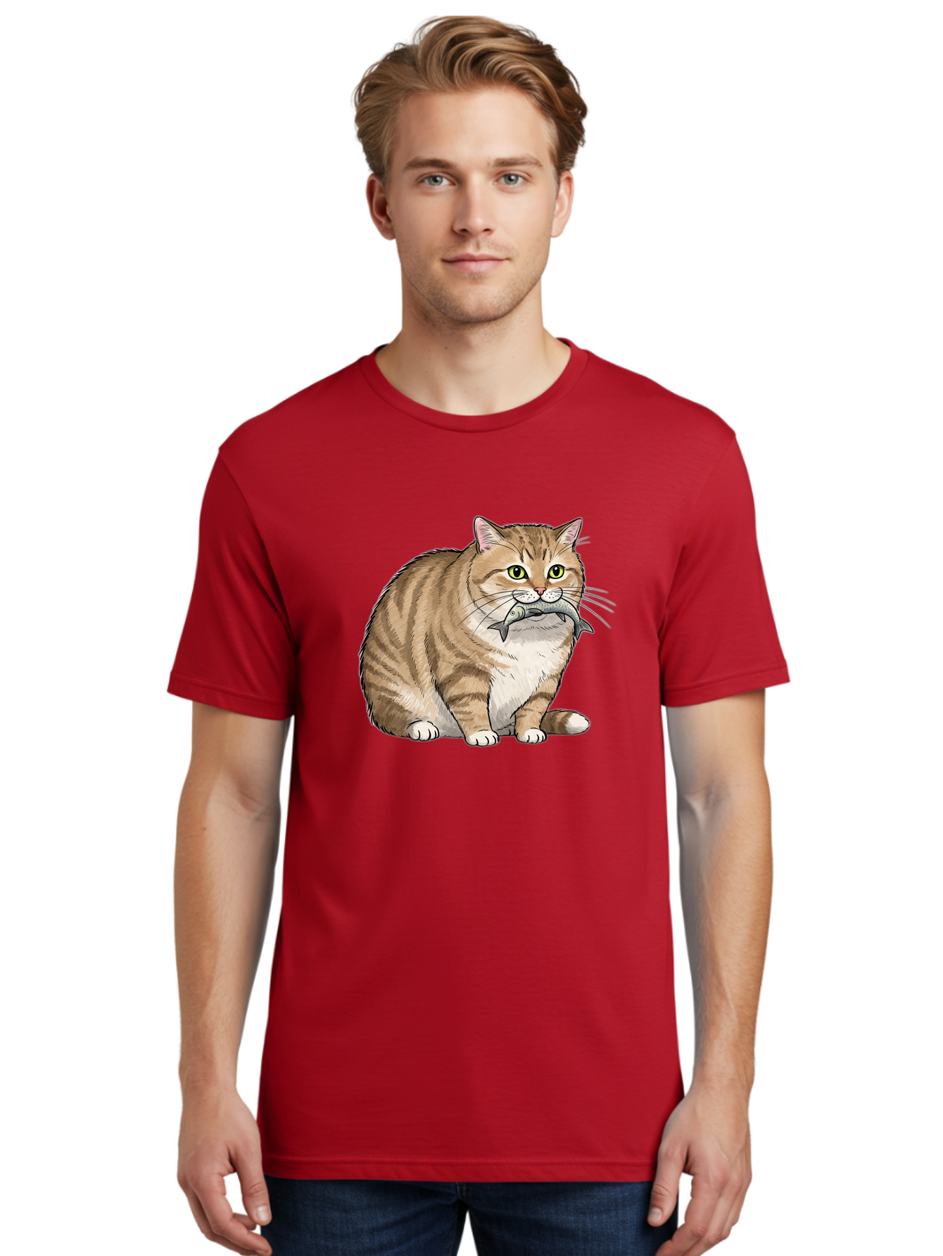 Cat-With-Fish-10 Men'S Graphic Tee, 100% Cotton, Comfortable Casual Summer Wear, Machine Washable, Vintage Camera, Old Camera, Antique Camera, Black Camera, Classic Photography, Photography Equipment, Nostalgic Device, Film Camera, Camera Art Bal989
