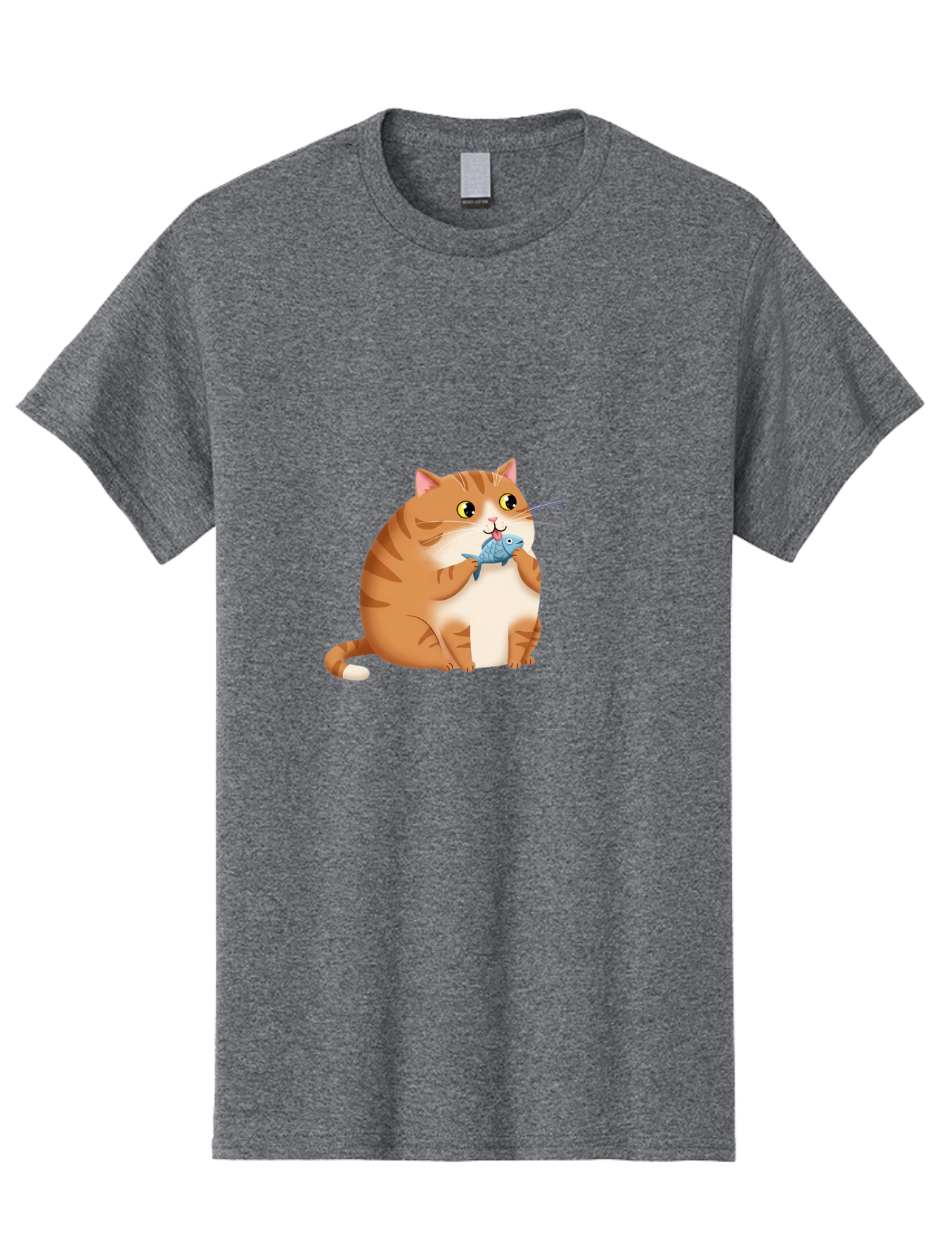 Cat-With-Fish-2 Men'S Graphic Tee, 100% Cotton, Comfortable Casual Summer Wear, Machine Washable, Vintage Camera, Old Camera, Antique Camera, Black Camera, Classic Photography, Photography Equipment, Nostalgic Device, Film Camera, Camera Art Bal990