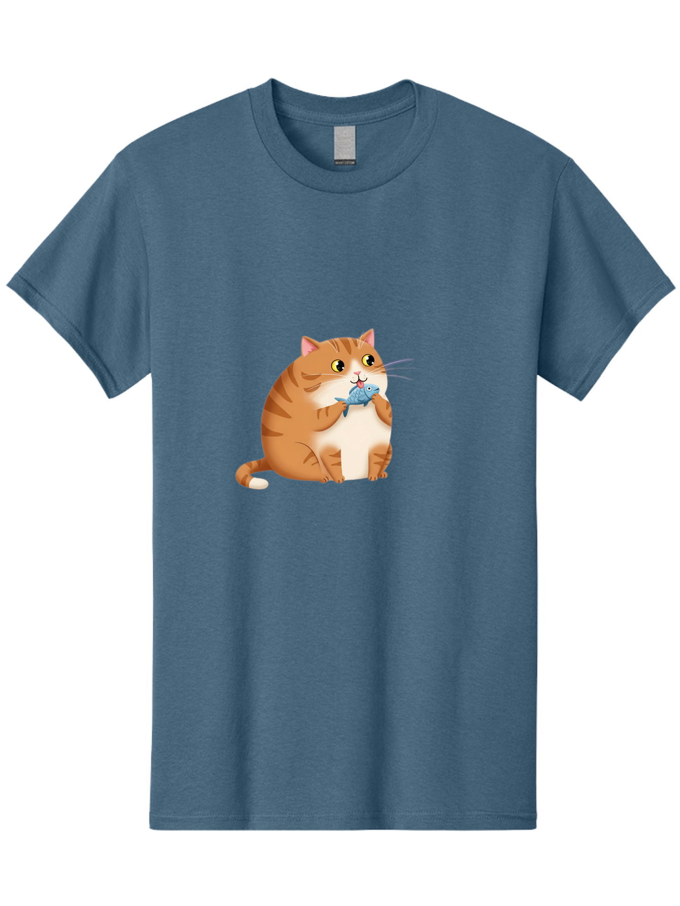 Cat-With-Fish-2 Men'S Graphic Tee, 100% Cotton, Comfortable Casual Summer Wear, Machine Washable, Vintage Camera, Old Camera, Antique Camera, Black Camera, Classic Photography, Photography Equipment, Nostalgic Device, Film Camera, Camera Art Bal990