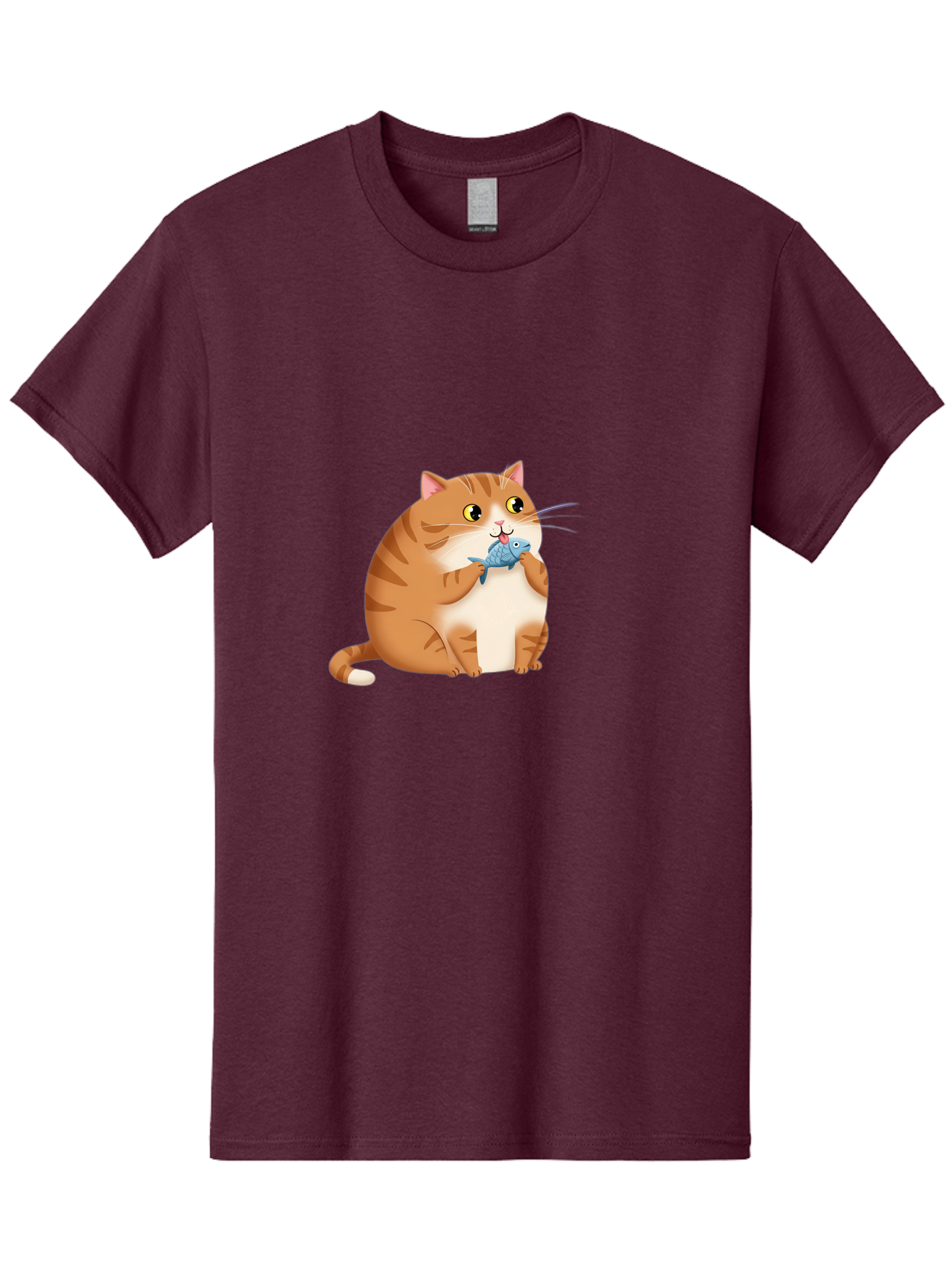 Cat-With-Fish-2 Men'S Graphic Tee, 100% Cotton, Comfortable Casual Summer Wear, Machine Washable, Vintage Camera, Old Camera, Antique Camera, Black Camera, Classic Photography, Photography Equipment, Nostalgic Device, Film Camera, Camera Art Bal990