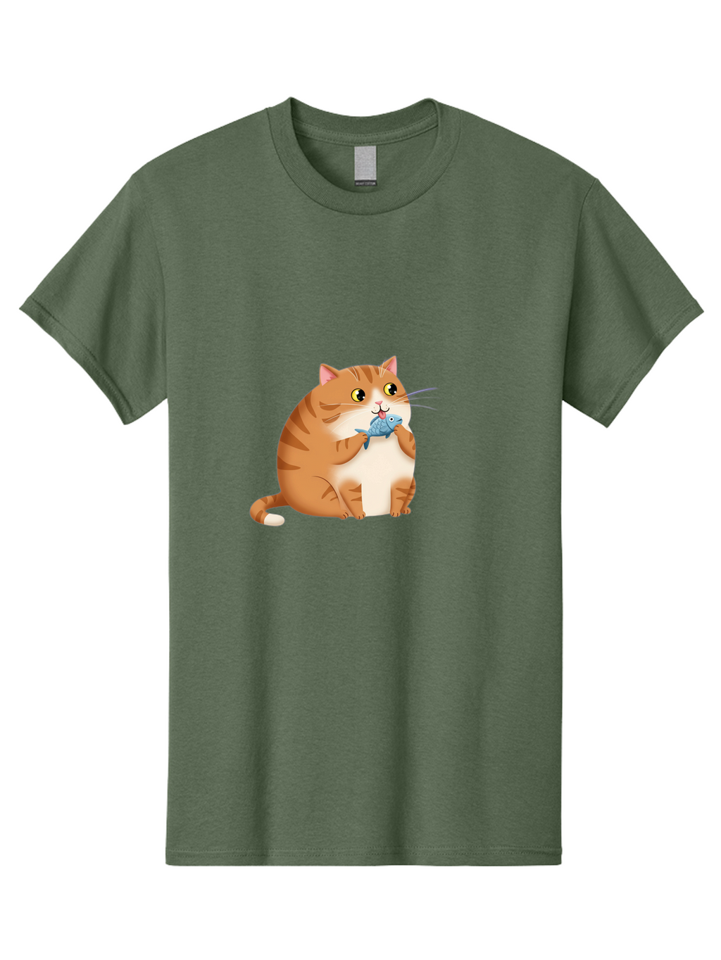Cat-With-Fish-2 Men'S Graphic Tee, 100% Cotton, Comfortable Casual Summer Wear, Machine Washable, Vintage Camera, Old Camera, Antique Camera, Black Camera, Classic Photography, Photography Equipment, Nostalgic Device, Film Camera, Camera Art Bal990