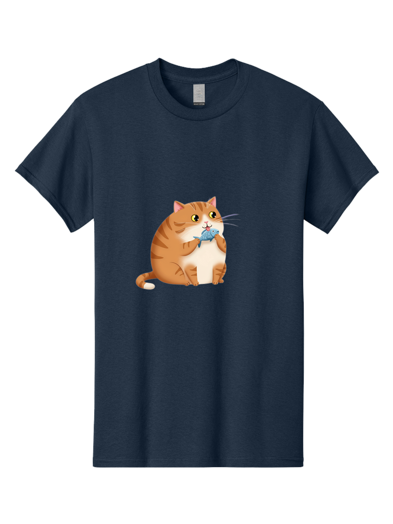Cat-With-Fish-2 Men'S Graphic Tee, 100% Cotton, Comfortable Casual Summer Wear, Machine Washable, Vintage Camera, Old Camera, Antique Camera, Black Camera, Classic Photography, Photography Equipment, Nostalgic Device, Film Camera, Camera Art Bal990