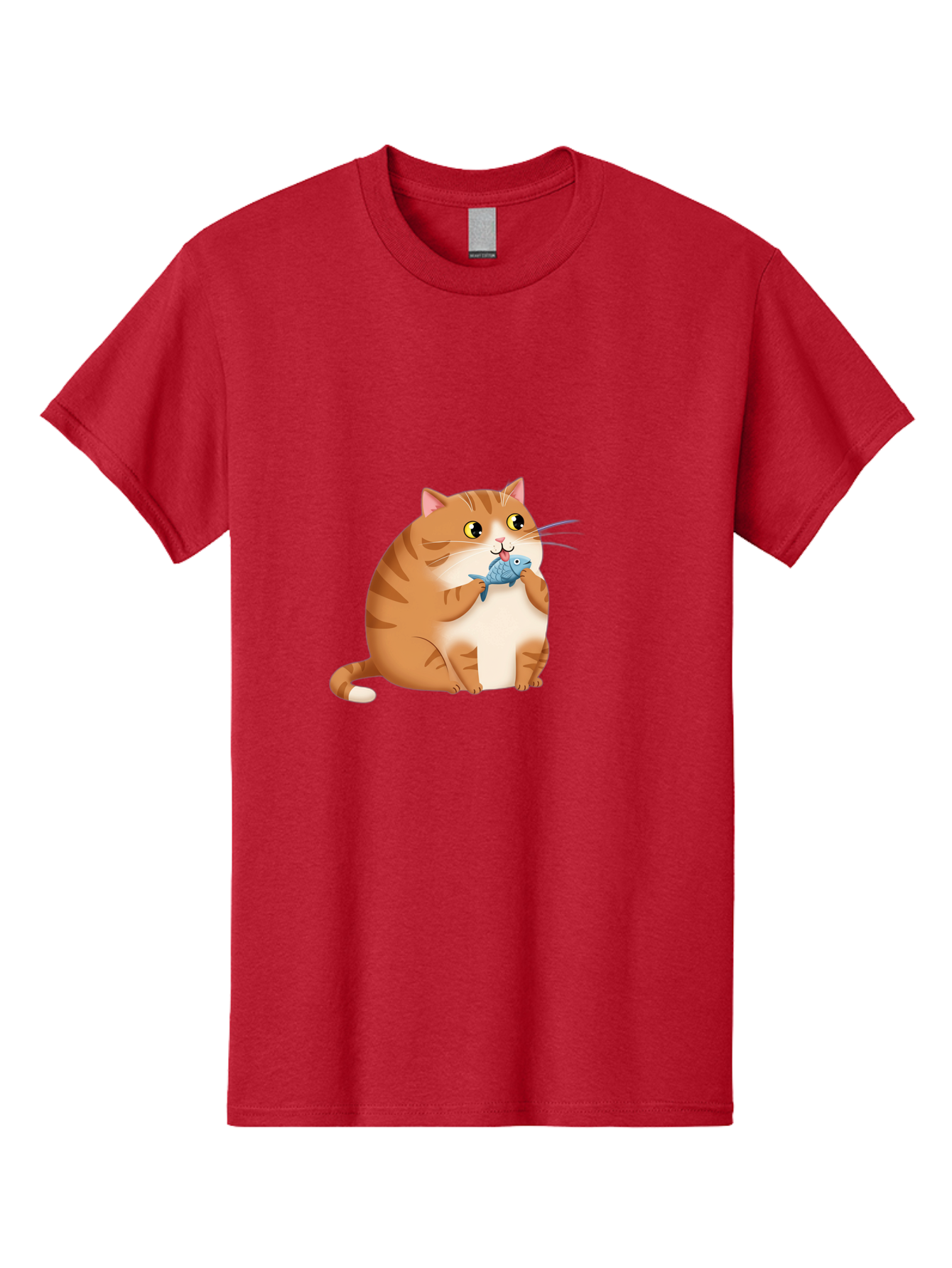 Cat-With-Fish-2 Men'S Graphic Tee, 100% Cotton, Comfortable Casual Summer Wear, Machine Washable, Vintage Camera, Old Camera, Antique Camera, Black Camera, Classic Photography, Photography Equipment, Nostalgic Device, Film Camera, Camera Art Bal990
