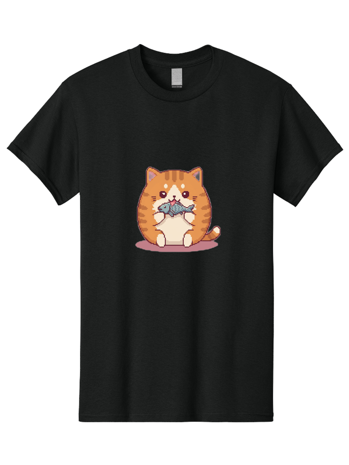 Cat-With-Fish-3 Men'S Graphic Tee, 100% Cotton, Comfortable Casual Summer Wear, Machine Washable, Vintage Camera, Old Camera, Antique Camera, Black Camera, Classic Photography, Photography Equipment, Nostalgic Device, Film Camera, Camera Art Bal991