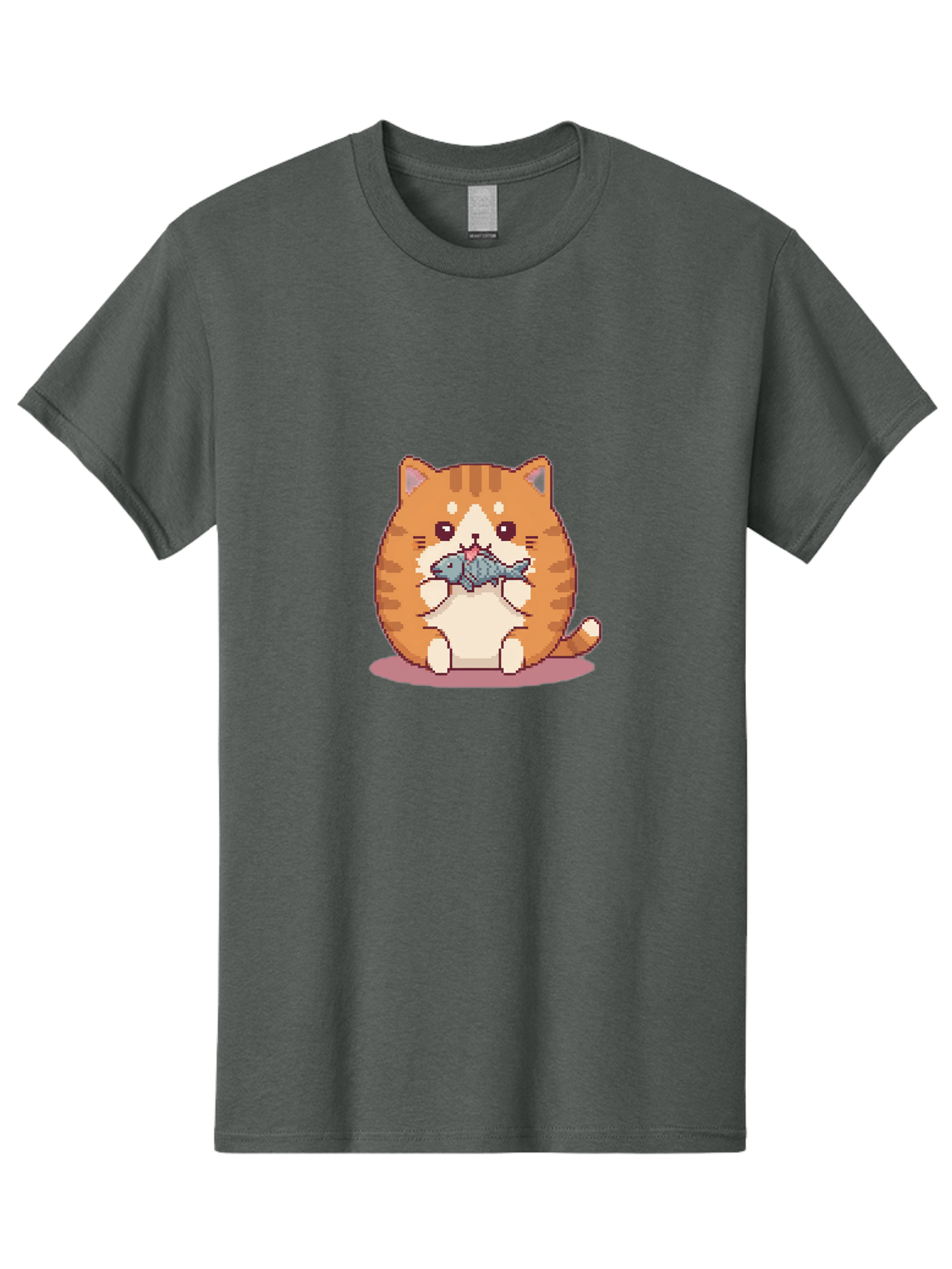 Cat-With-Fish-3 Men'S Graphic Tee, 100% Cotton, Comfortable Casual Summer Wear, Machine Washable, Vintage Camera, Old Camera, Antique Camera, Black Camera, Classic Photography, Photography Equipment, Nostalgic Device, Film Camera, Camera Art Bal991