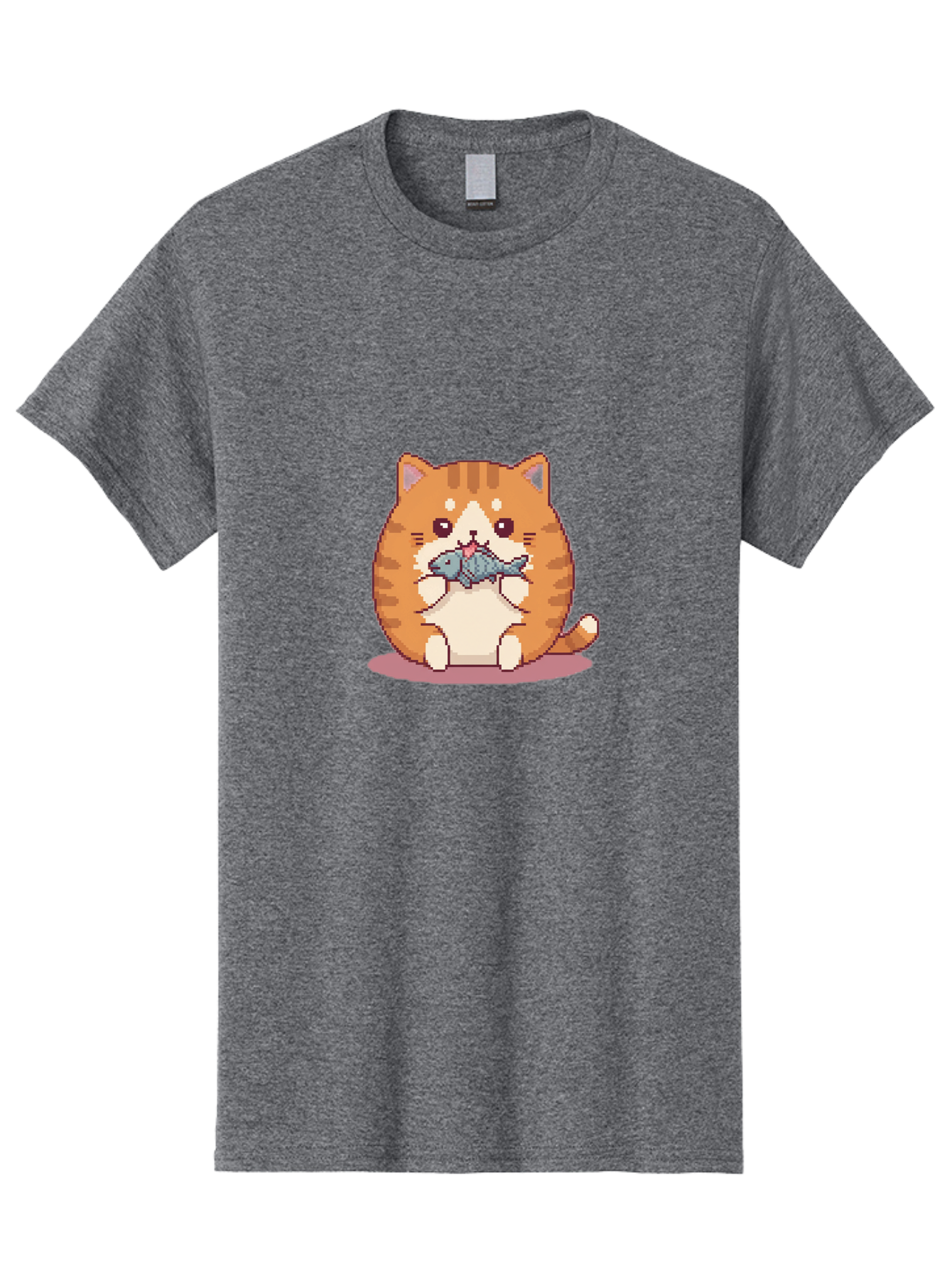 Cat-With-Fish-3 Men'S Graphic Tee, 100% Cotton, Comfortable Casual Summer Wear, Machine Washable, Vintage Camera, Old Camera, Antique Camera, Black Camera, Classic Photography, Photography Equipment, Nostalgic Device, Film Camera, Camera Art Bal991