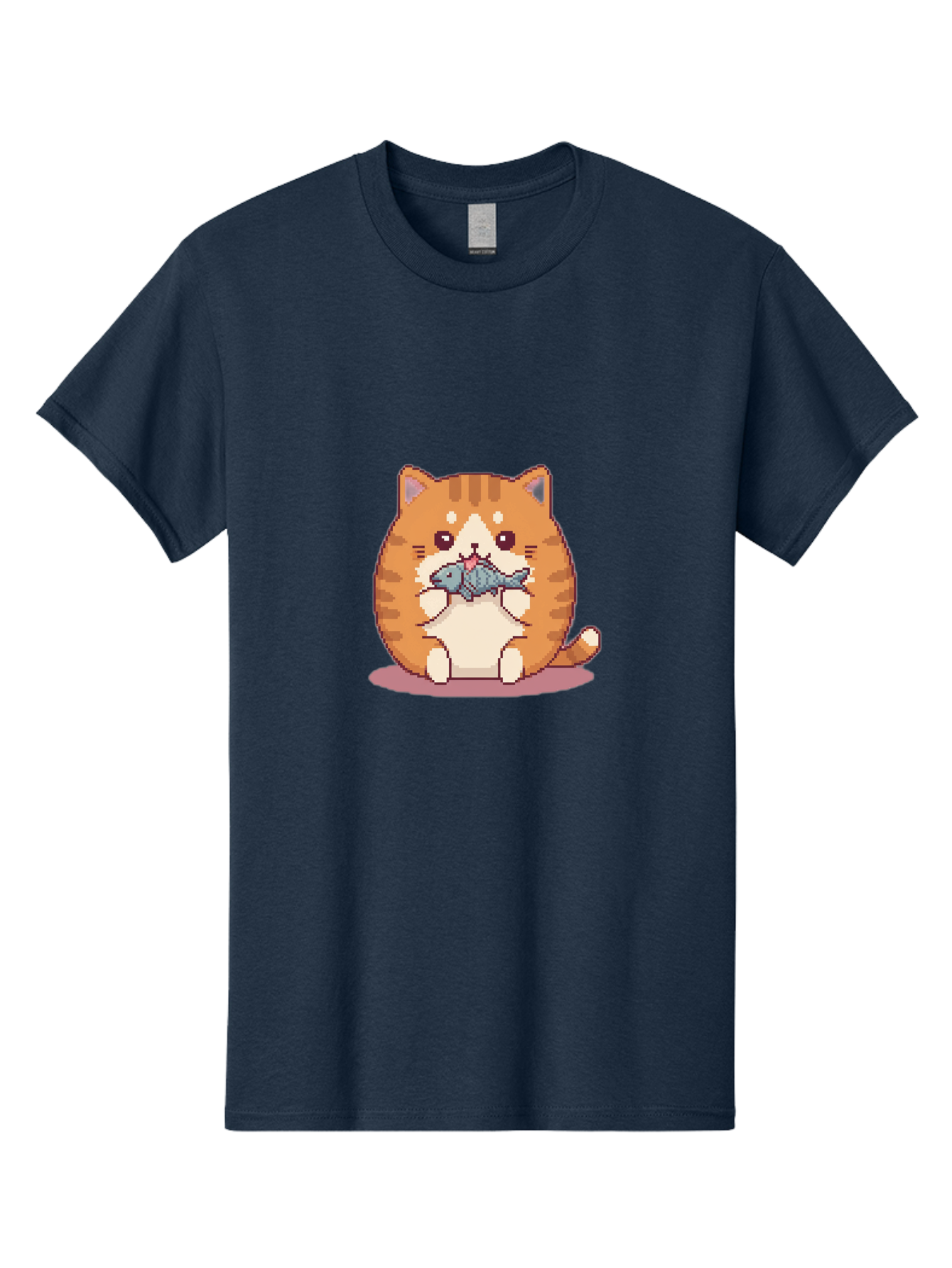 Cat-With-Fish-3 Men'S Graphic Tee, 100% Cotton, Comfortable Casual Summer Wear, Machine Washable, Vintage Camera, Old Camera, Antique Camera, Black Camera, Classic Photography, Photography Equipment, Nostalgic Device, Film Camera, Camera Art Bal991