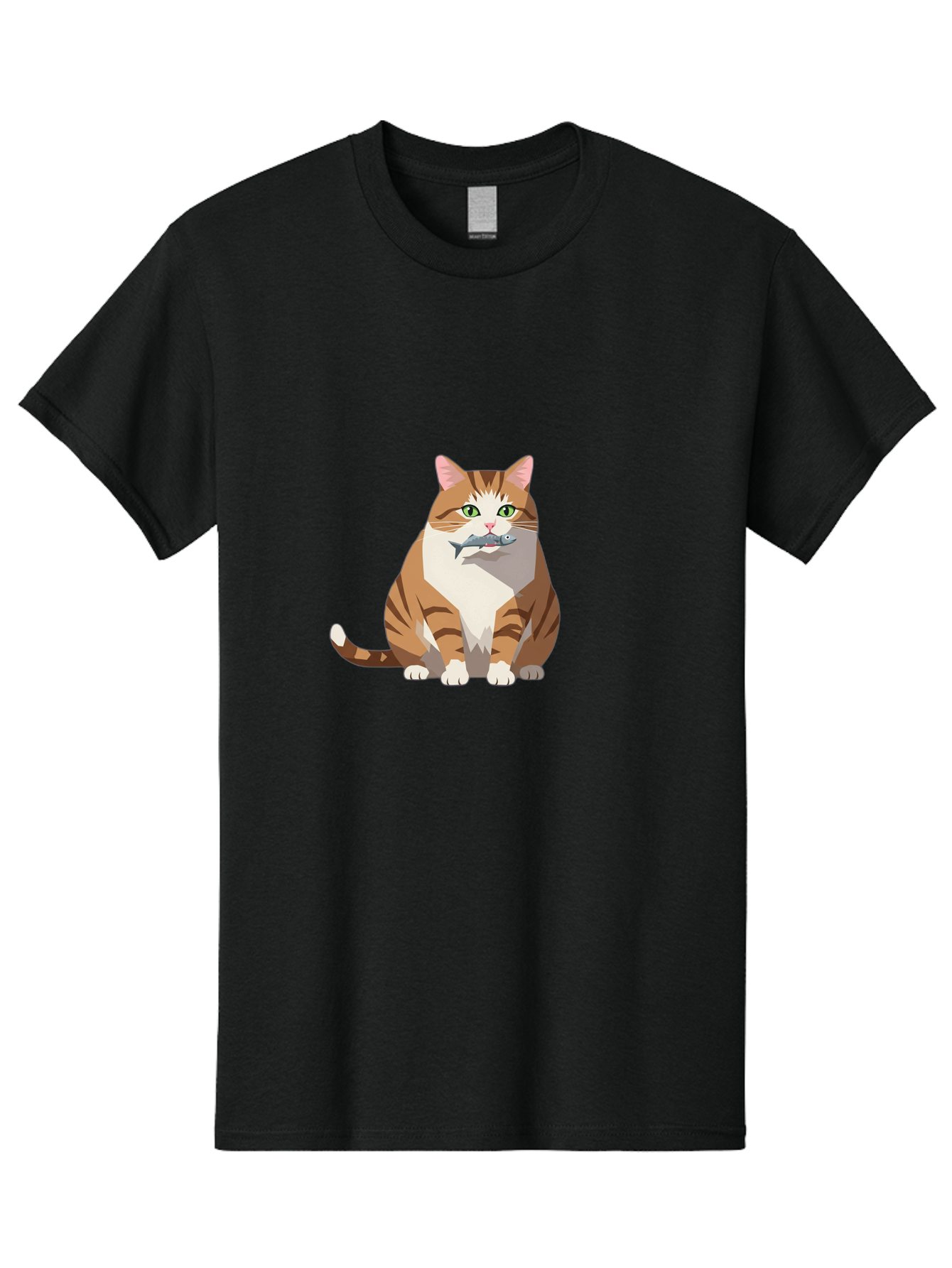 Cat-With-Fish-4 Men'S Graphic Tee, 100% Cotton, Comfortable Casual Summer Wear, Machine Washable, Vintage Camera, Old Camera, Antique Camera, Black Camera, Classic Photography, Photography Equipment, Nostalgic Device, Film Camera, Camera Art Bal992