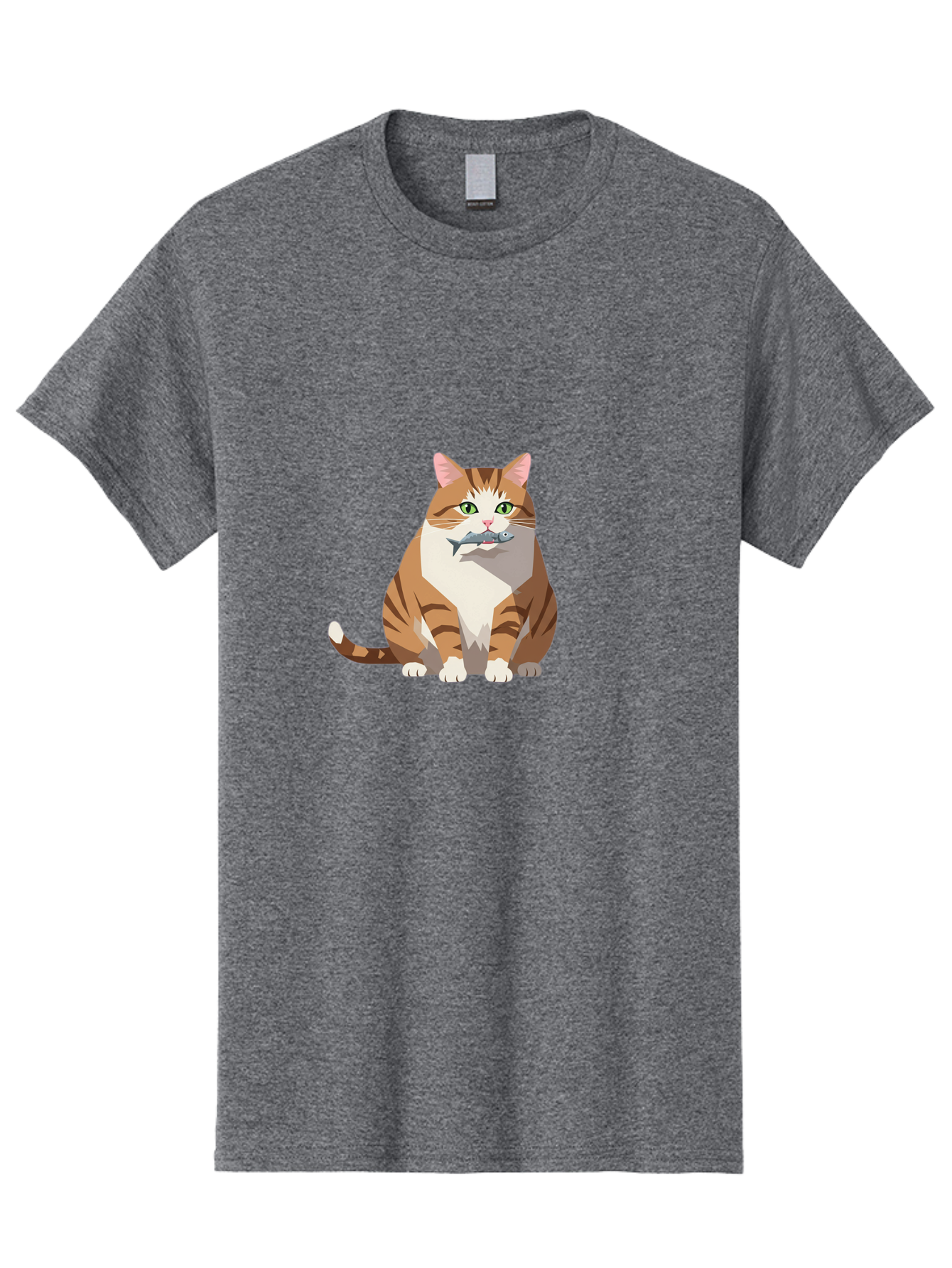 Cat-With-Fish-4 Men'S Graphic Tee, 100% Cotton, Comfortable Casual Summer Wear, Machine Washable, Vintage Camera, Old Camera, Antique Camera, Black Camera, Classic Photography, Photography Equipment, Nostalgic Device, Film Camera, Camera Art Bal992