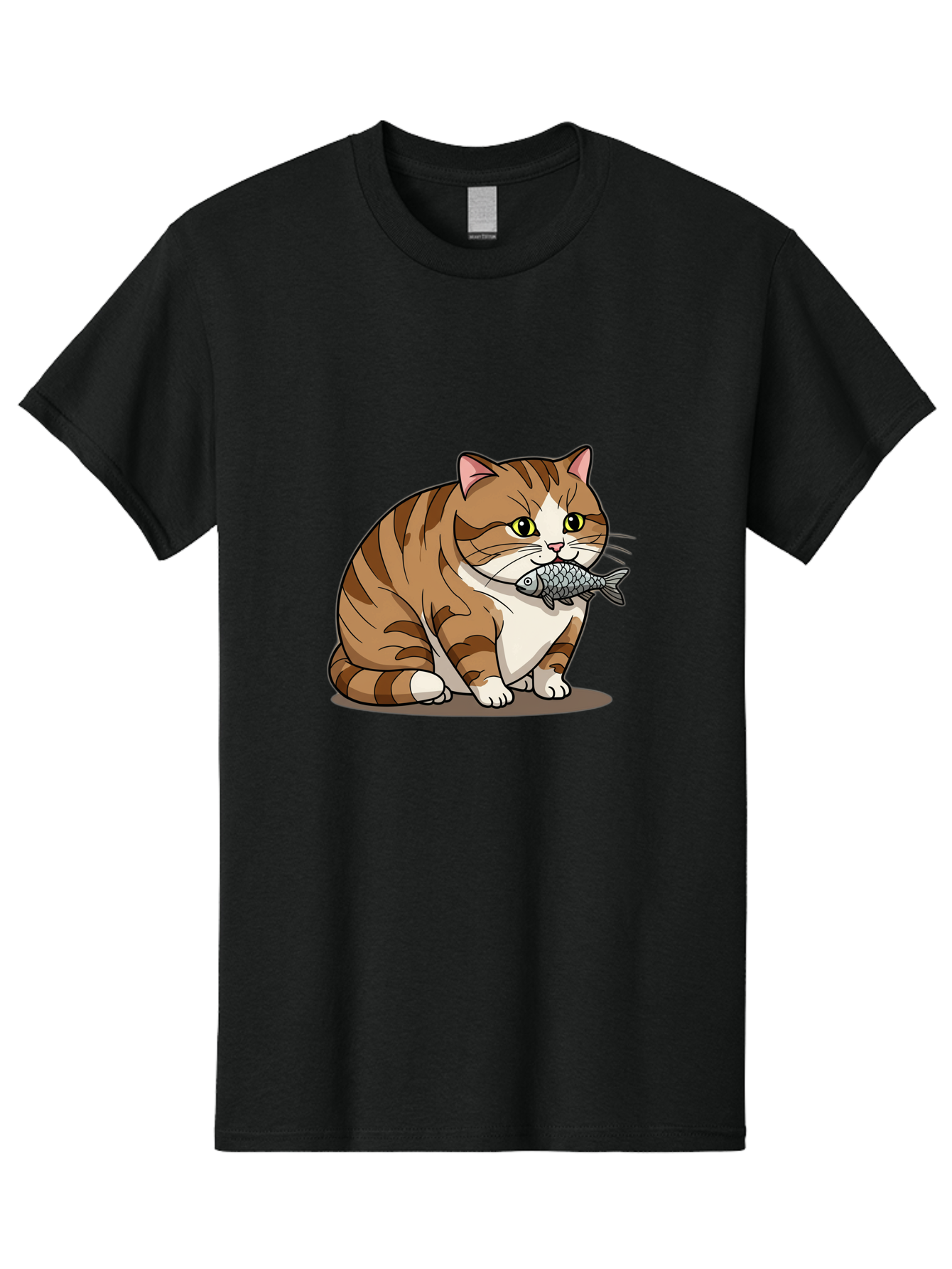 Cat-With-Fish-5 Men'S Graphic Tee, 100% Cotton, Comfortable Casual Summer Wear, Machine Washable, Vintage Camera, Old Camera, Antique Camera, Black Camera, Classic Photography, Photography Equipment, Nostalgic Device, Film Camera, Camera Art Bal993