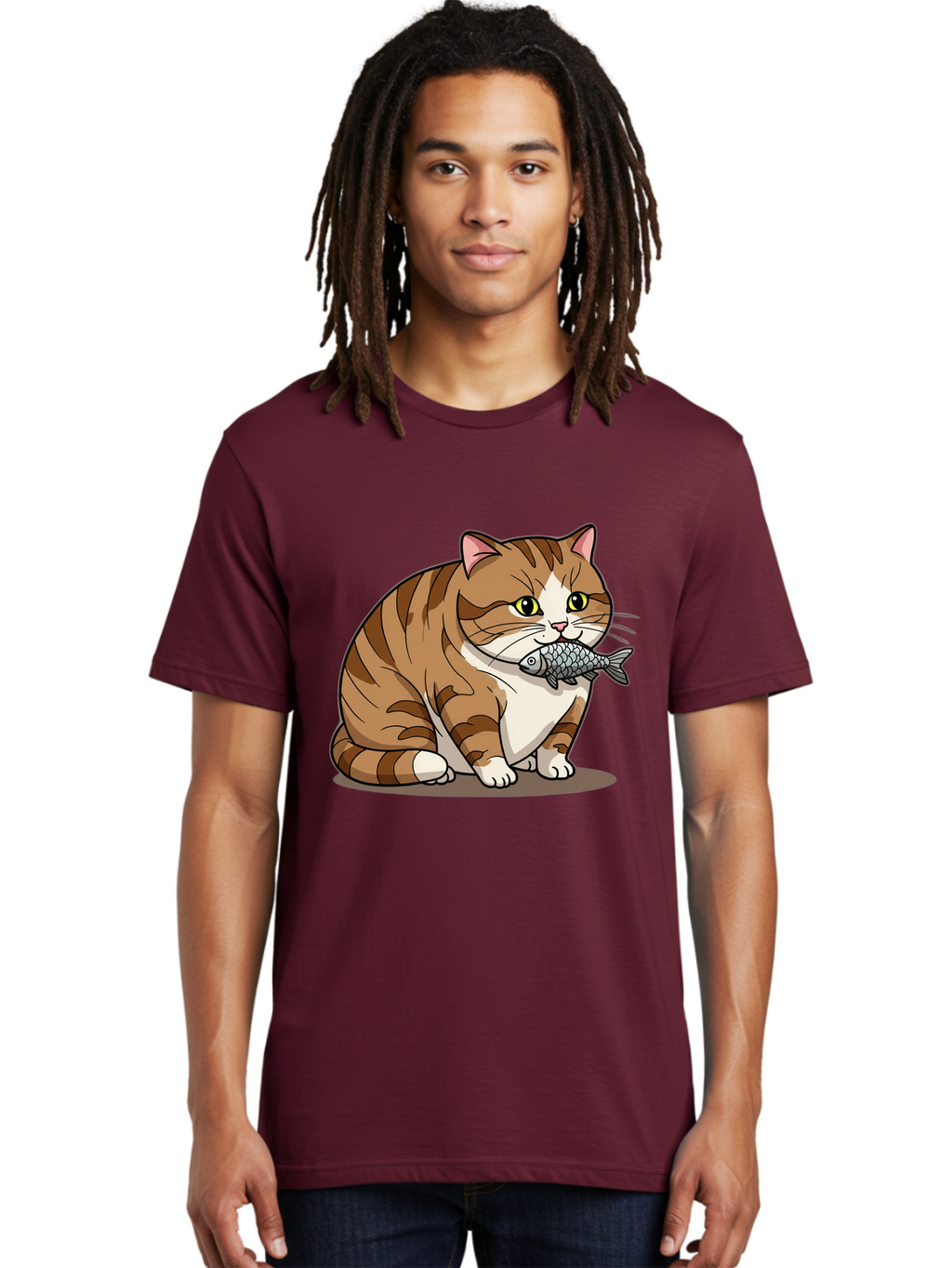 Cat-With-Fish-5 Men'S Graphic Tee, 100% Cotton, Comfortable Casual Summer Wear, Machine Washable, Vintage Camera, Old Camera, Antique Camera, Black Camera, Classic Photography, Photography Equipment, Nostalgic Device, Film Camera, Camera Art Bal993