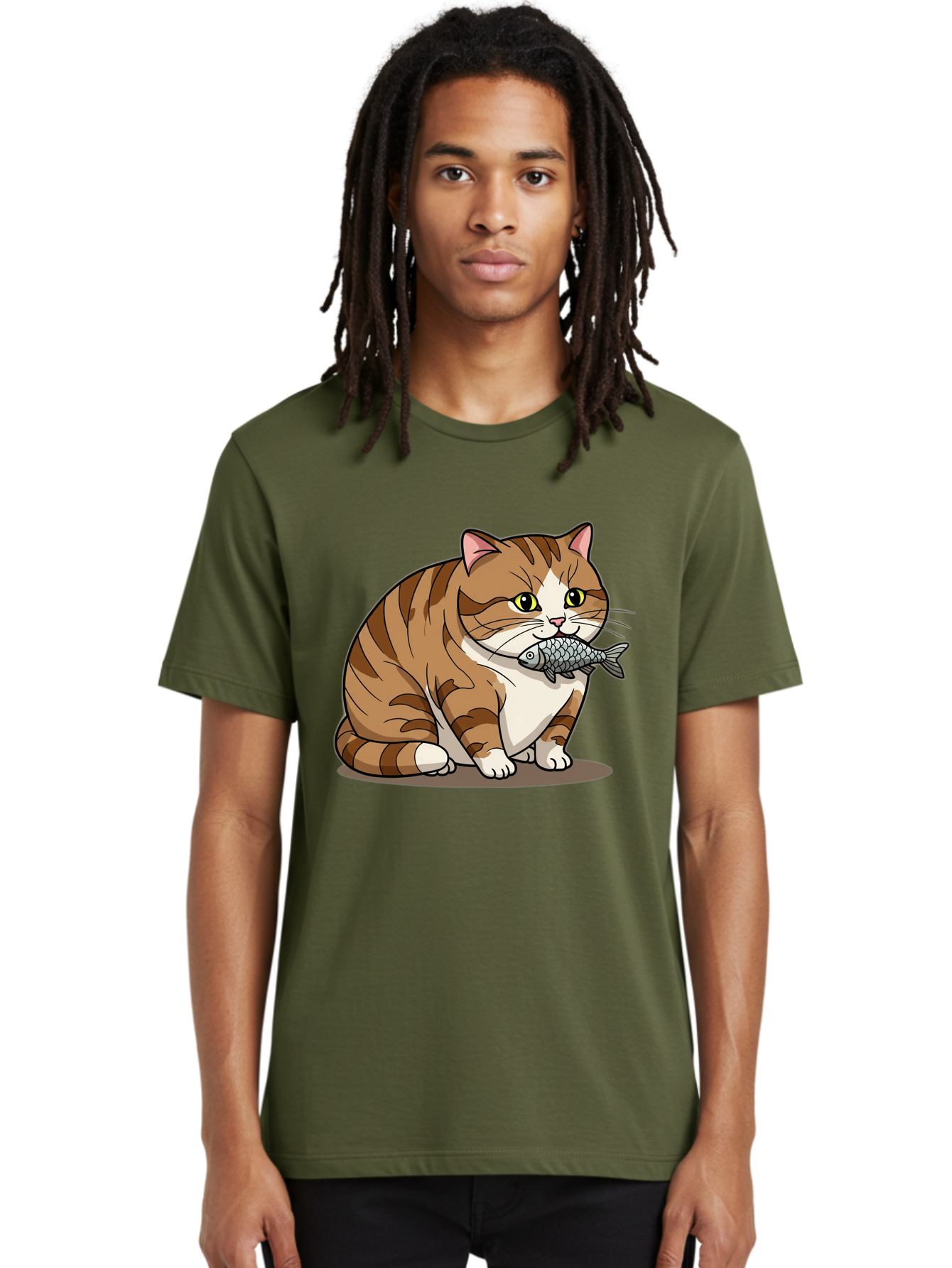 Cat-With-Fish-5 Men'S Graphic Tee, 100% Cotton, Comfortable Casual Summer Wear, Machine Washable, Vintage Camera, Old Camera, Antique Camera, Black Camera, Classic Photography, Photography Equipment, Nostalgic Device, Film Camera, Camera Art Bal993