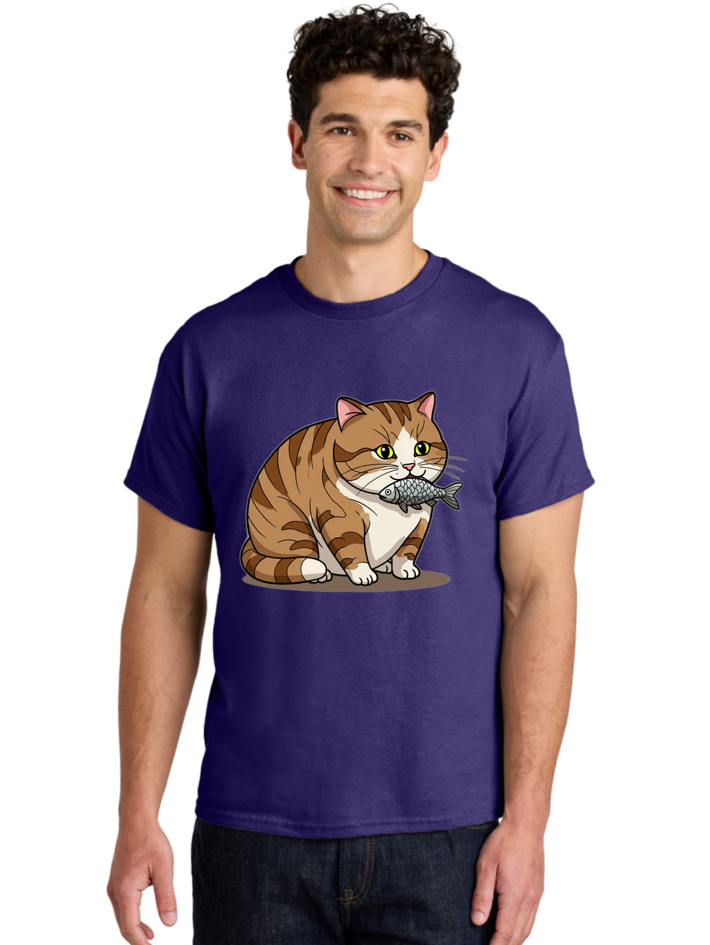 Cat-With-Fish-5 Men'S Graphic Tee, 100% Cotton, Comfortable Casual Summer Wear, Machine Washable, Vintage Camera, Old Camera, Antique Camera, Black Camera, Classic Photography, Photography Equipment, Nostalgic Device, Film Camera, Camera Art Bal993