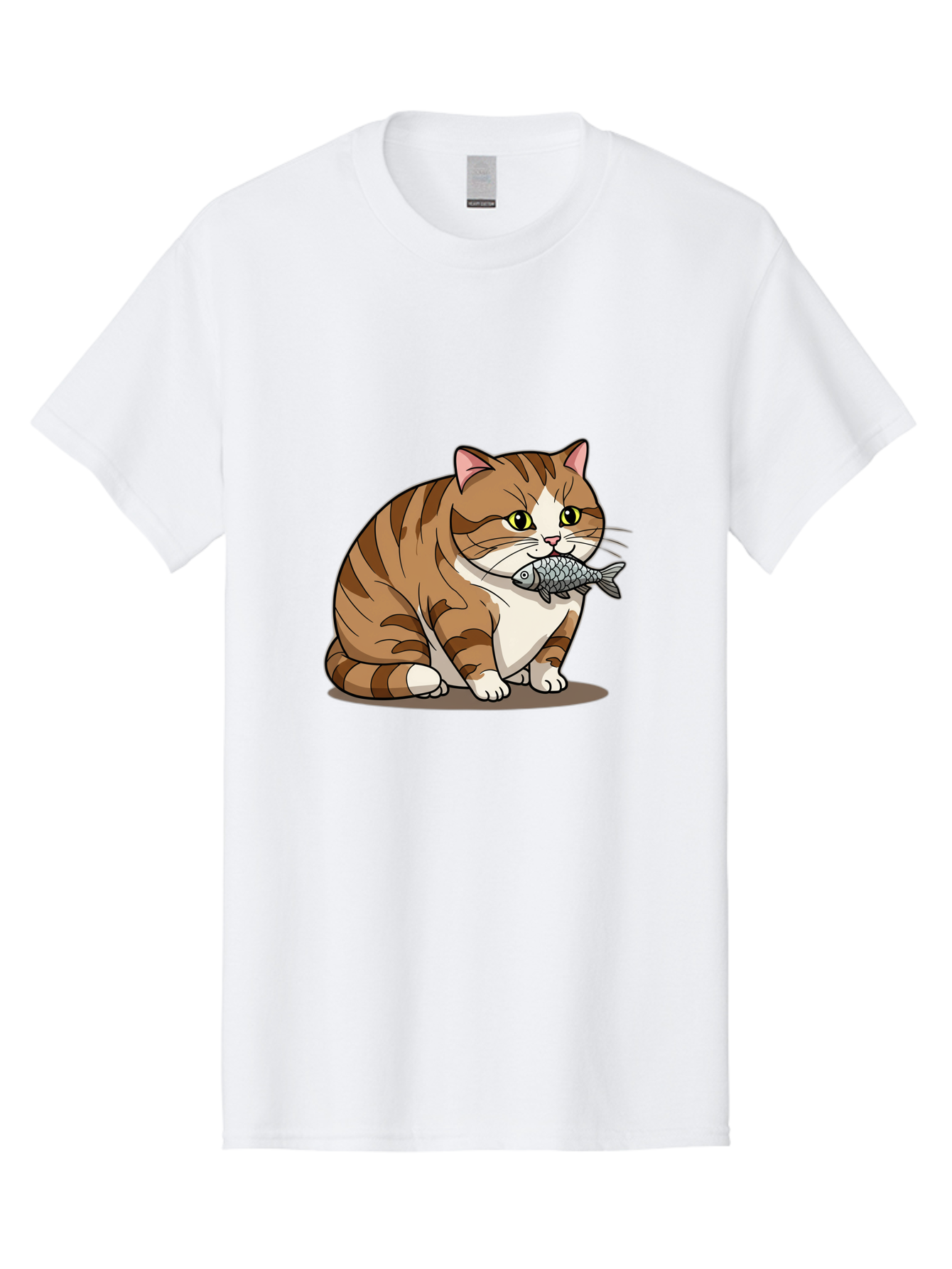 Cat-With-Fish-5 Men'S Graphic Tee, 100% Cotton, Comfortable Casual Summer Wear, Machine Washable, Vintage Camera, Old Camera, Antique Camera, Black Camera, Classic Photography, Photography Equipment, Nostalgic Device, Film Camera, Camera Art Bal993