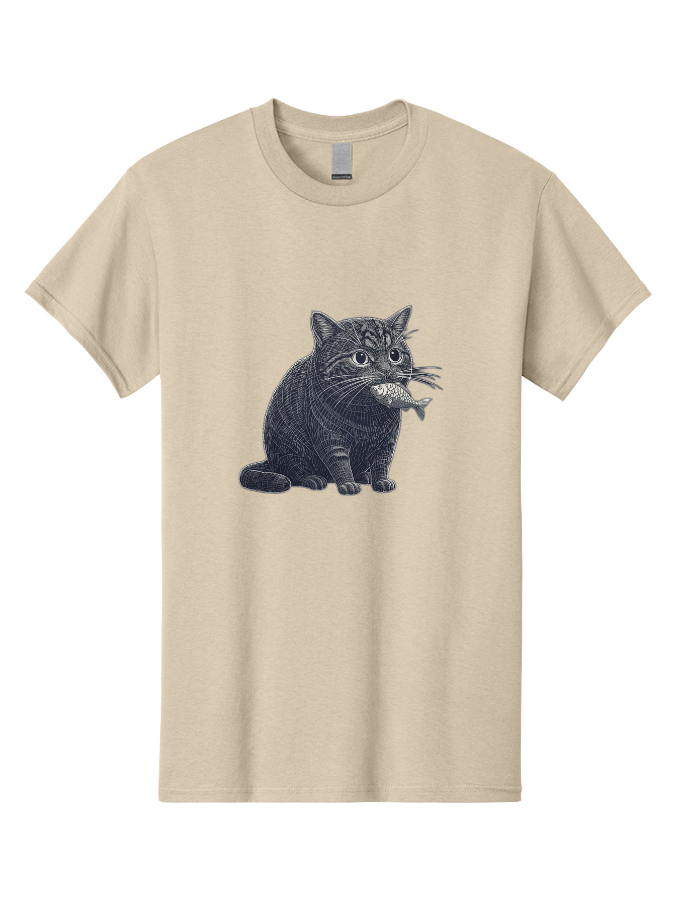 Cat-With-Fish-6 Men'S Graphic Tee, 100% Cotton, Comfortable Casual Summer Wear, Machine Washable, Vintage Camera, Old Camera, Antique Camera, Black Camera, Classic Photography, Photography Equipment, Nostalgic Device, Film Camera, Camera Art Bal994