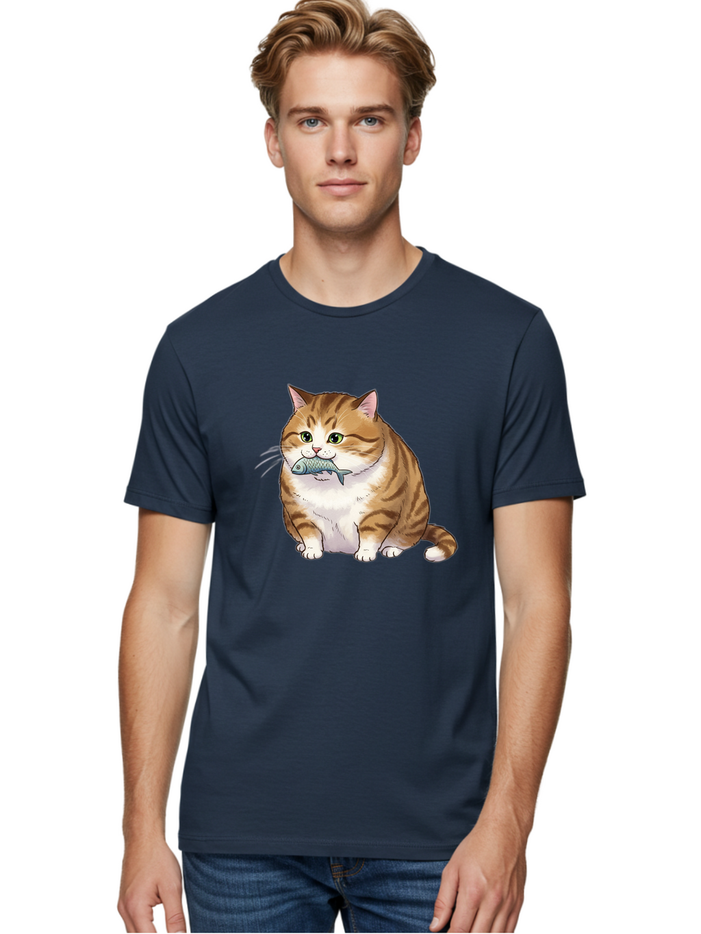 Cat-With-Fish-7 Men'S Graphic Tee, 100% Cotton, Comfortable Casual Summer Wear, Machine Washable, Vintage Camera, Old Camera, Antique Camera, Black Camera, Classic Photography, Photography Equipment, Nostalgic Device, Film Camera, Camera Art Bal995