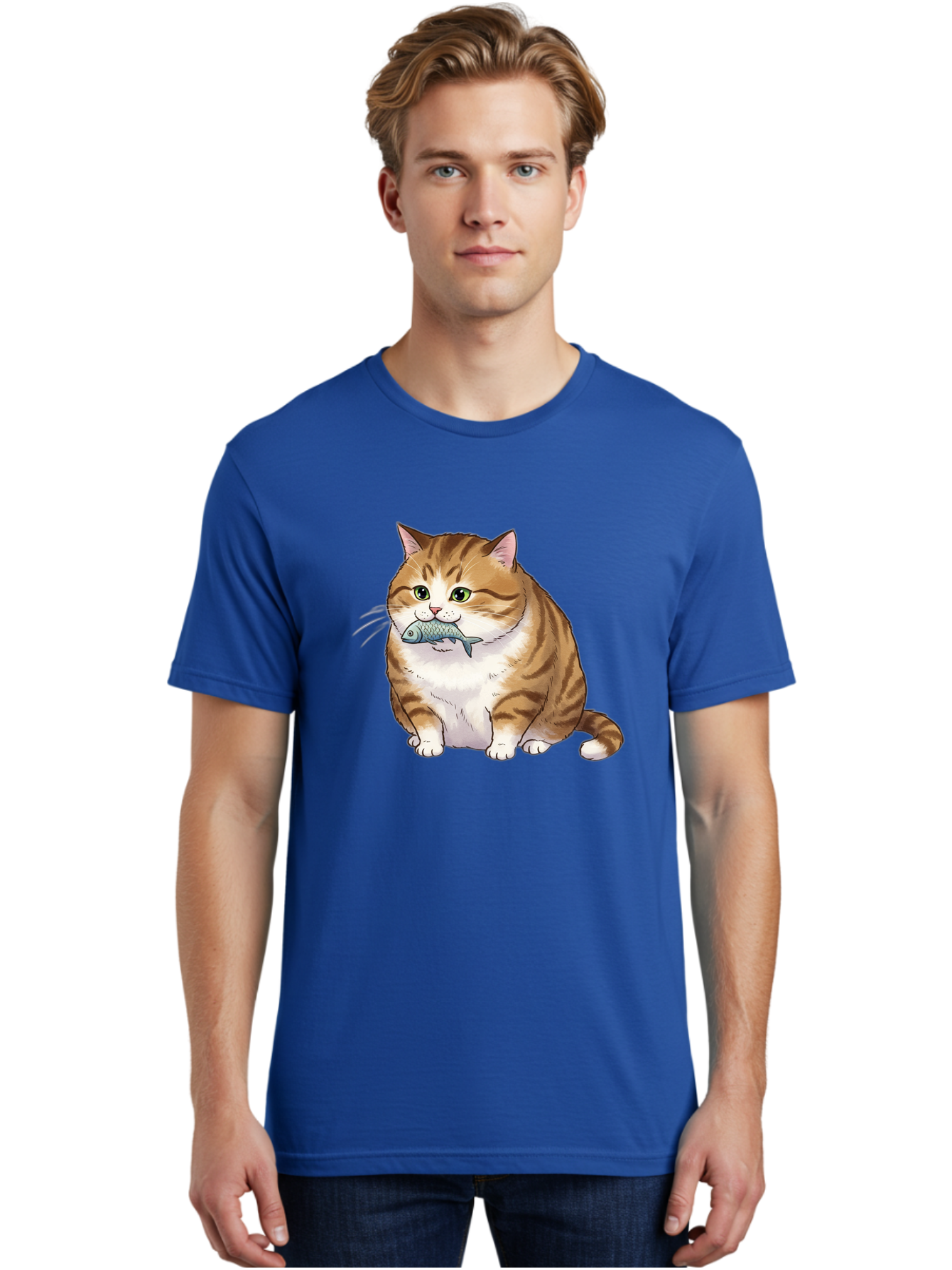 Cat-With-Fish-7 Men'S Graphic Tee, 100% Cotton, Comfortable Casual Summer Wear, Machine Washable, Vintage Camera, Old Camera, Antique Camera, Black Camera, Classic Photography, Photography Equipment, Nostalgic Device, Film Camera, Camera Art Bal995