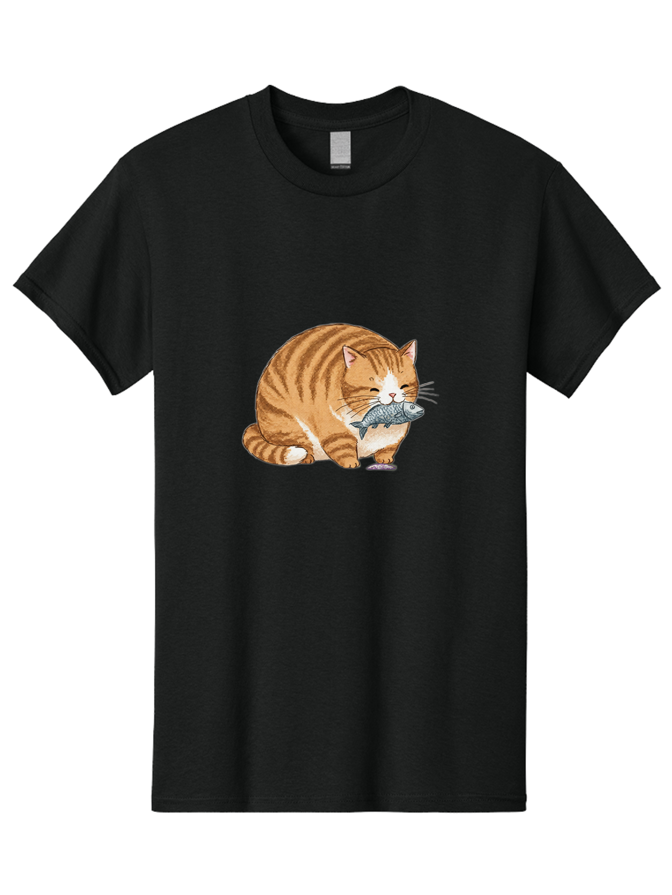 Cat-With-Fish-8 Men'S Graphic Tee, 100% Cotton, Comfortable Casual Summer Wear, Machine Washable, Vintage Camera, Old Camera, Antique Camera, Black Camera, Classic Photography, Photography Equipment, Nostalgic Device, Film Camera, Camera Art Bal996