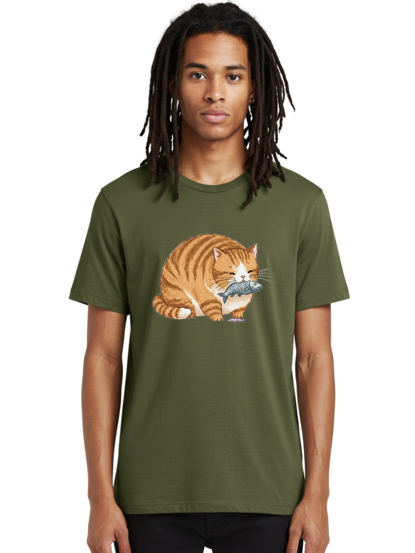 Cat-With-Fish-8 Men'S Graphic Tee, 100% Cotton, Comfortable Casual Summer Wear, Machine Washable, Vintage Camera, Old Camera, Antique Camera, Black Camera, Classic Photography, Photography Equipment, Nostalgic Device, Film Camera, Camera Art Bal996