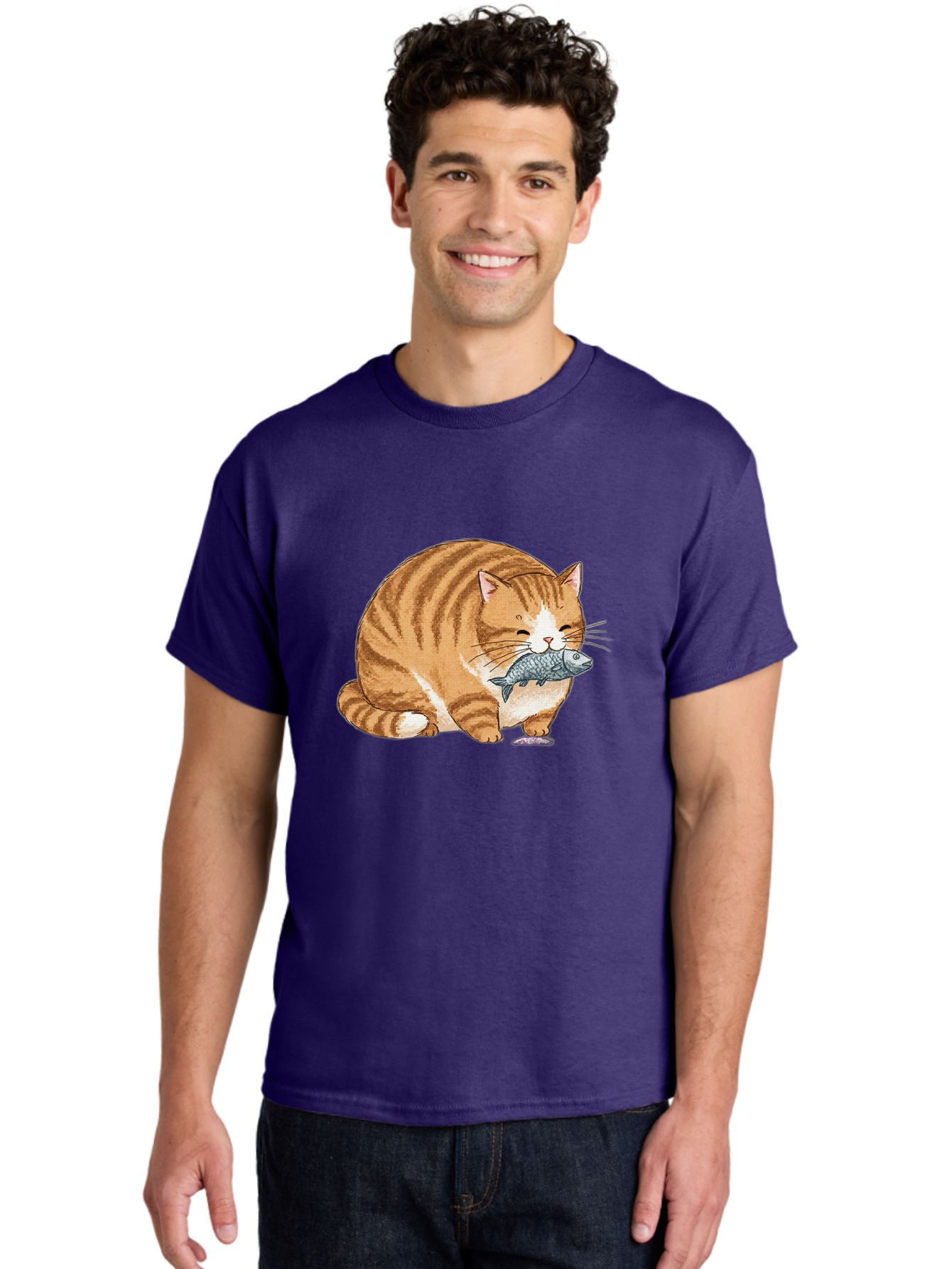 Cat-With-Fish-8 Men'S Graphic Tee, 100% Cotton, Comfortable Casual Summer Wear, Machine Washable, Vintage Camera, Old Camera, Antique Camera, Black Camera, Classic Photography, Photography Equipment, Nostalgic Device, Film Camera, Camera Art Bal996