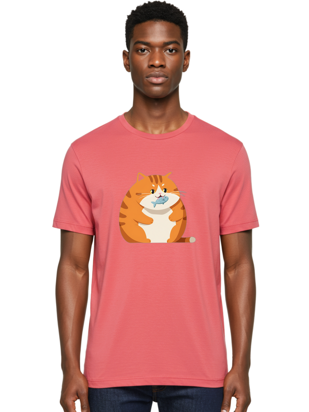 Cat-With-Fish-9 Men'S Graphic Tee, 100% Cotton, Comfortable Casual Summer Wear, Machine Washable, Vintage Camera, Old Camera, Antique Camera, Black Camera, Classic Photography, Photography Equipment, Nostalgic Device, Film Camera, Camera Art Bal997