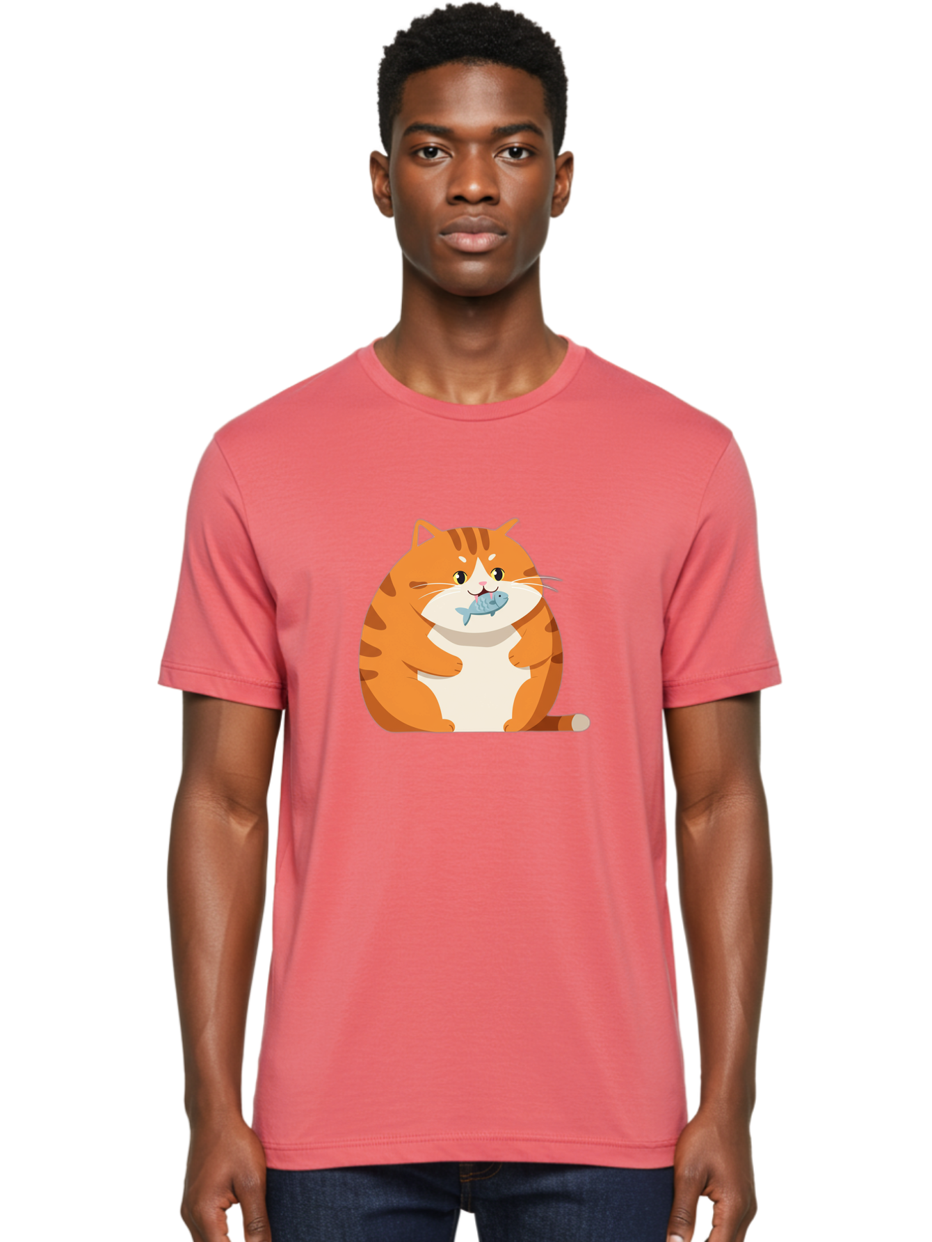 Cat-With-Fish-9 Men'S Graphic Tee, 100% Cotton, Comfortable Casual Summer Wear, Machine Washable, Vintage Camera, Old Camera, Antique Camera, Black Camera, Classic Photography, Photography Equipment, Nostalgic Device, Film Camera, Camera Art Bal997