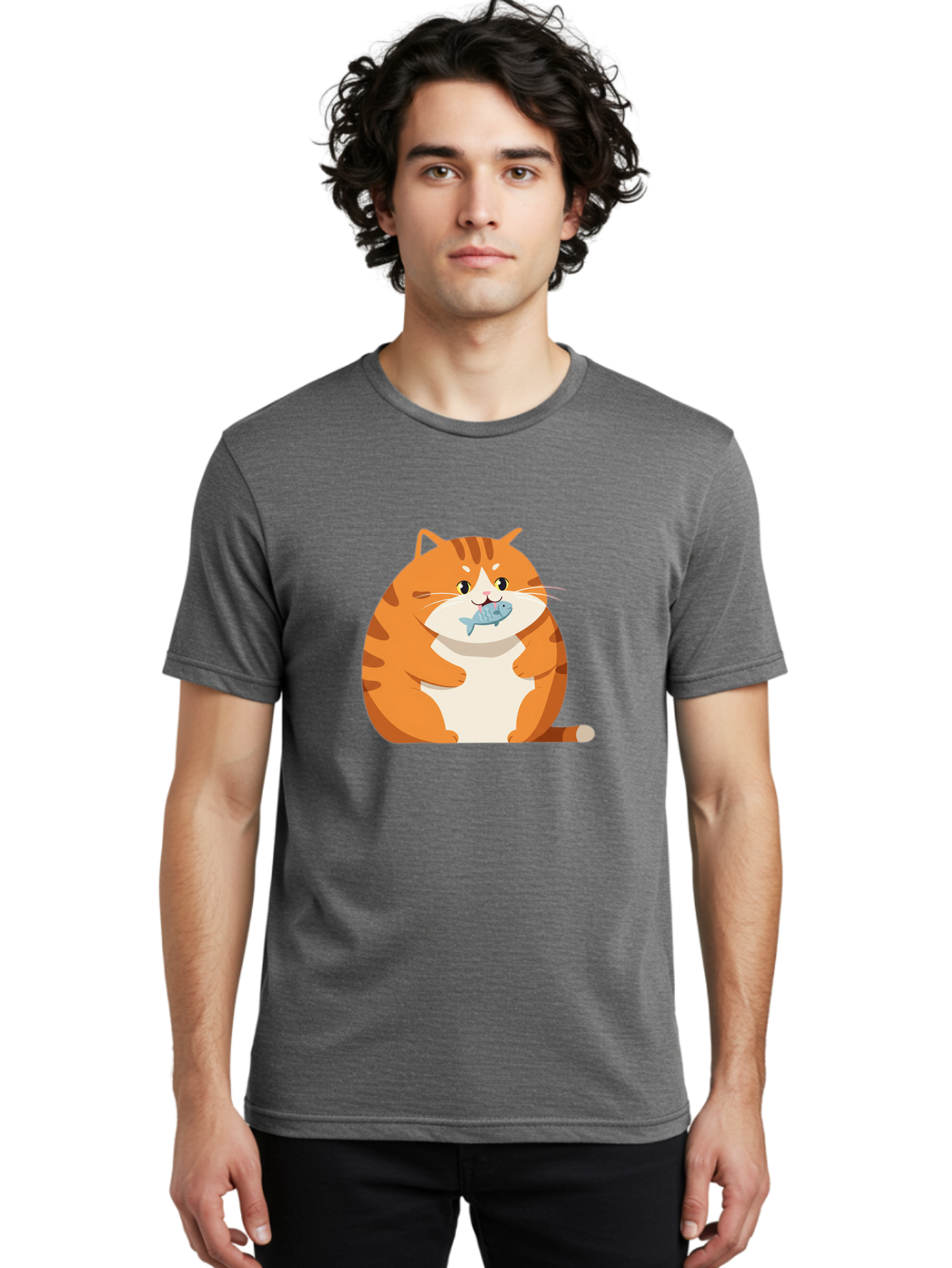 Cat-With-Fish-9 Men'S Graphic Tee, 100% Cotton, Comfortable Casual Summer Wear, Machine Washable, Vintage Camera, Old Camera, Antique Camera, Black Camera, Classic Photography, Photography Equipment, Nostalgic Device, Film Camera, Camera Art Bal997