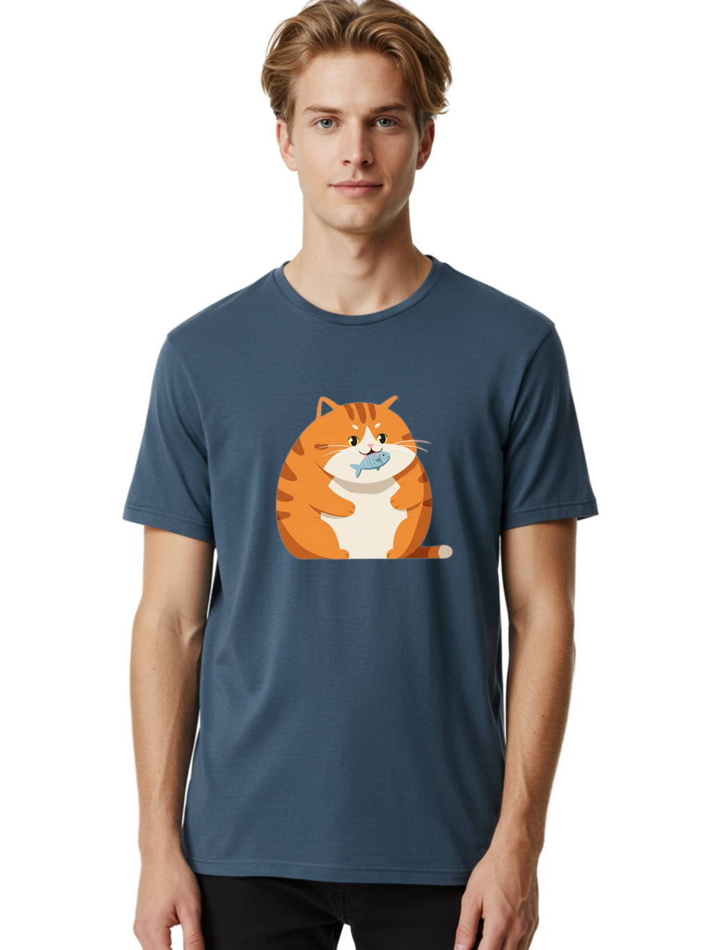 Cat-With-Fish-9 Men'S Graphic Tee, 100% Cotton, Comfortable Casual Summer Wear, Machine Washable, Vintage Camera, Old Camera, Antique Camera, Black Camera, Classic Photography, Photography Equipment, Nostalgic Device, Film Camera, Camera Art Bal997
