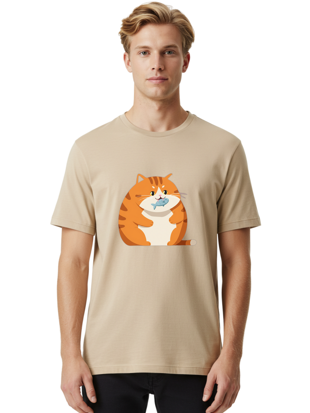 Cat-With-Fish-9 Men'S Graphic Tee, 100% Cotton, Comfortable Casual Summer Wear, Machine Washable, Vintage Camera, Old Camera, Antique Camera, Black Camera, Classic Photography, Photography Equipment, Nostalgic Device, Film Camera, Camera Art Bal997