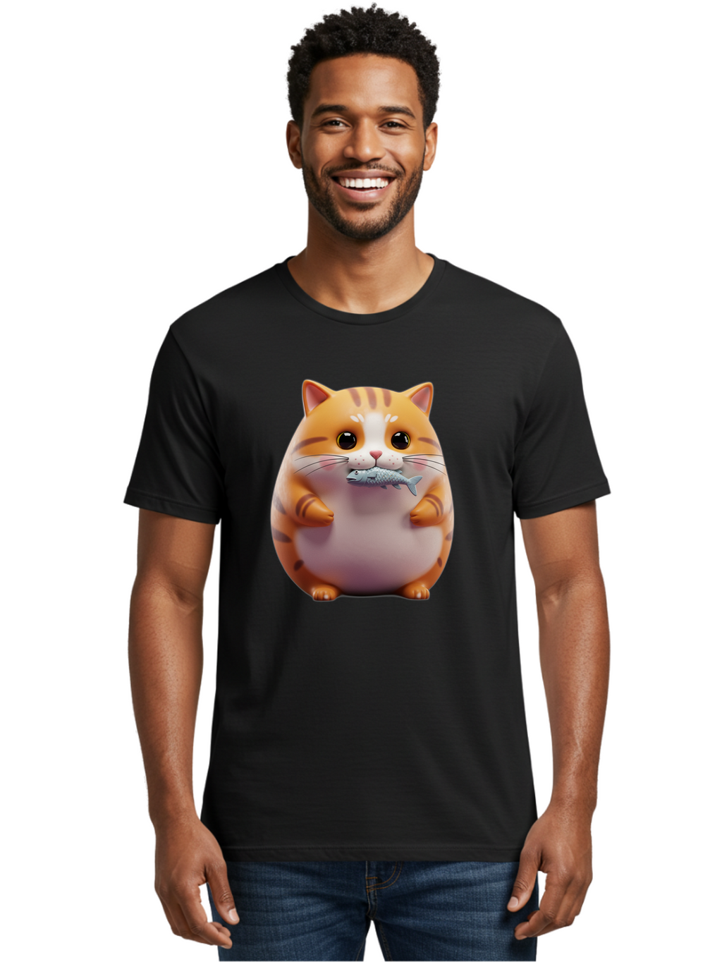 Cat-With-Fish Men'S Graphic Tee, 100% Cotton, Comfortable Casual Summer Wear, Machine Washable, Vintage Camera, Old Camera, Antique Camera, Black Camera, Classic Photography, Photography Equipment, Nostalgic Device, Film Camera, Camera Art Bal998
